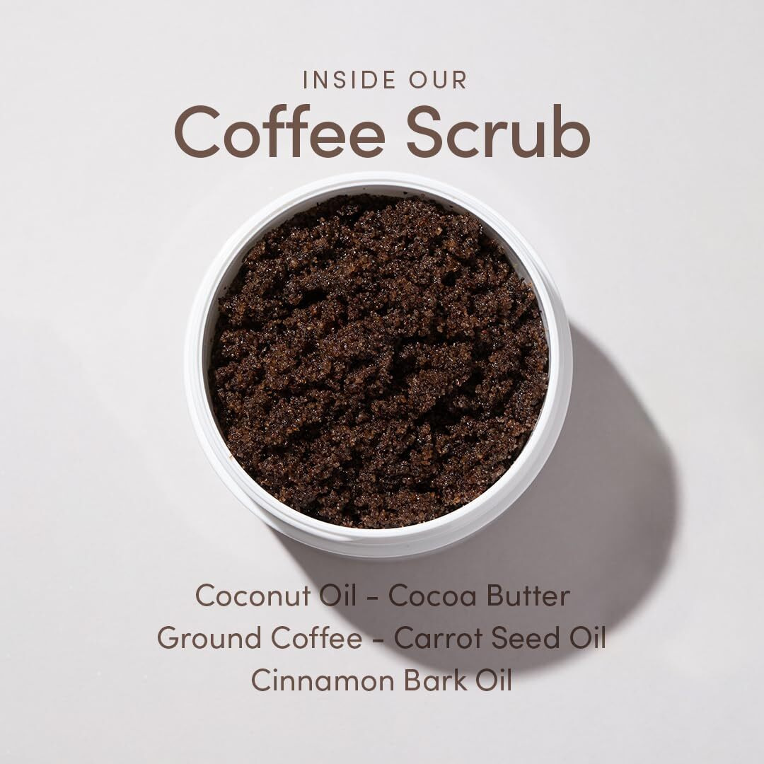 Uncommon Beauty Coffee Scrub - Exfoliating And Hydrating Body Scrub - Dry Scrub With Coconut Oil And Cocoa Butter - All Skin Types, Vegan, Cruelty Free, Synthetic Fragrance Free, 9 Oz