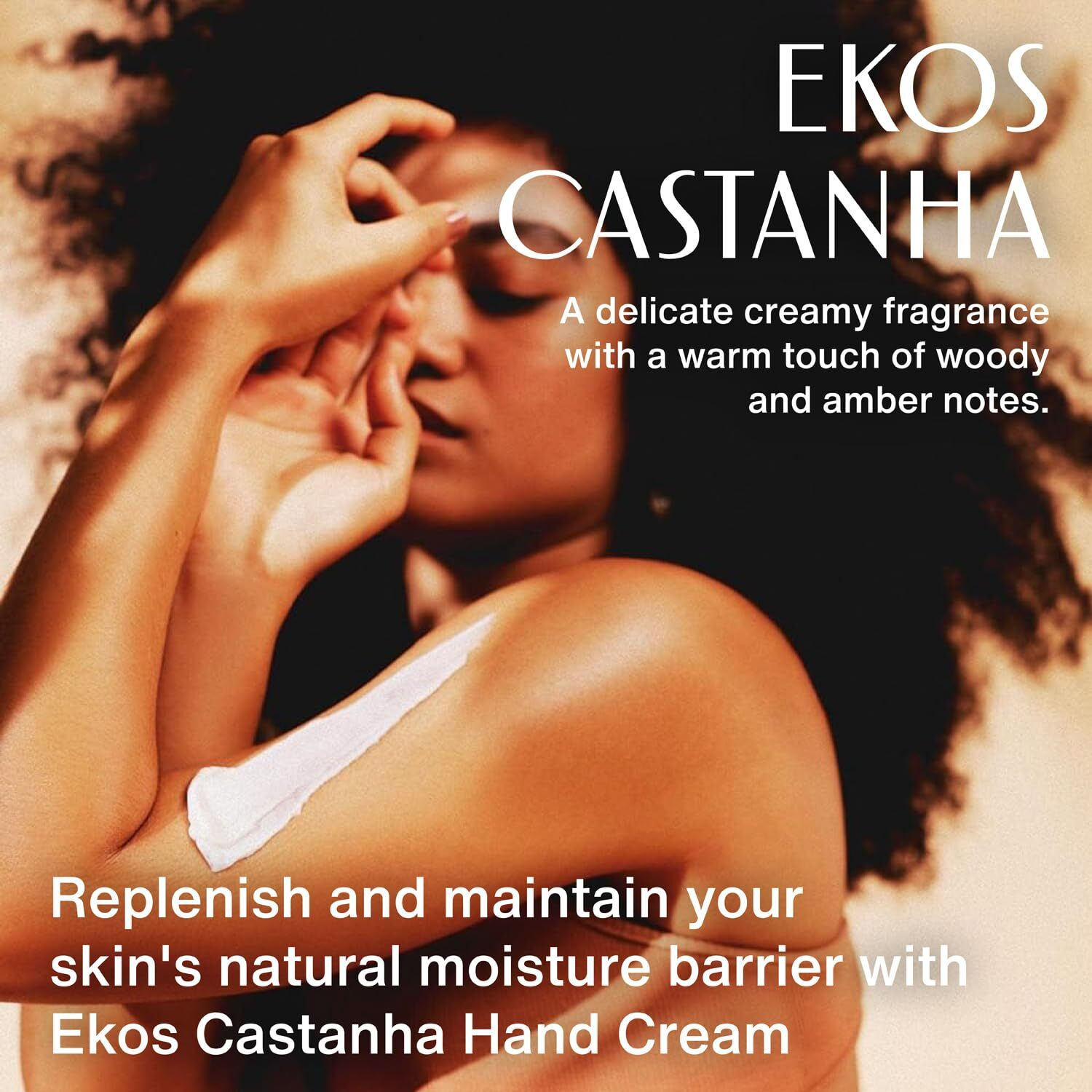 Natura - Ekos Castanha (Brazil Nut) Hand Cream - Anti-Dryness Hand Balm - 24-Hour Deep Hydration Skin Moisturizer - Vegan Skin Care - Brazilian Beauty Secrets - Self Care & Body Care - 2.6Oz (75G)