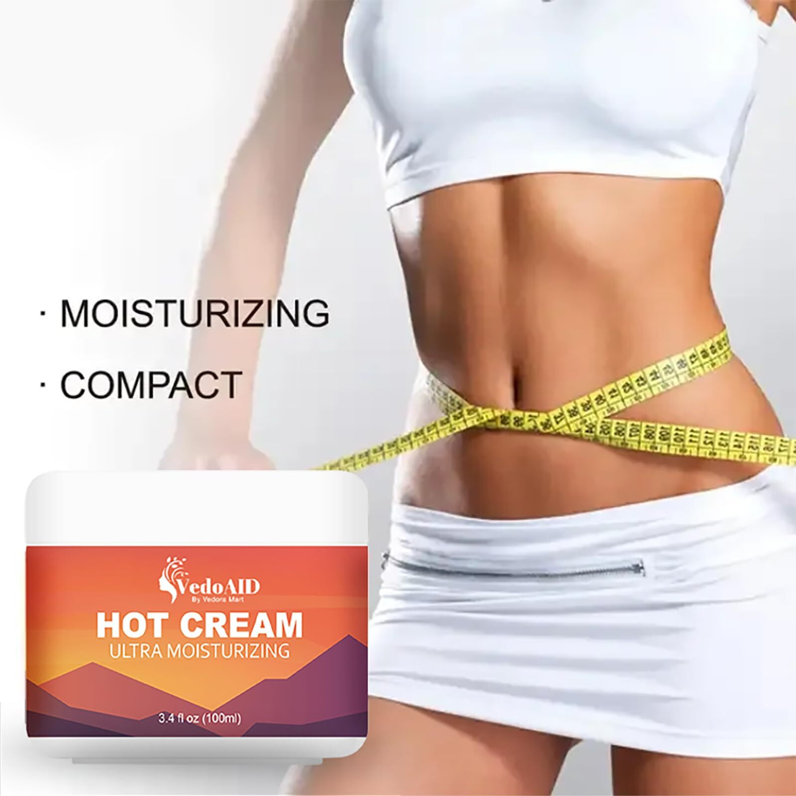 (1Pc) Hot Firming Cream Sweat Enhancer, Skin Tightening And Cellulite Reduction Lotion For Stomach, Thighs And Butt, Ulta Moisturizing Pre And Post Workout Sweat Cream For Better Results (3.4 Fl Oz)