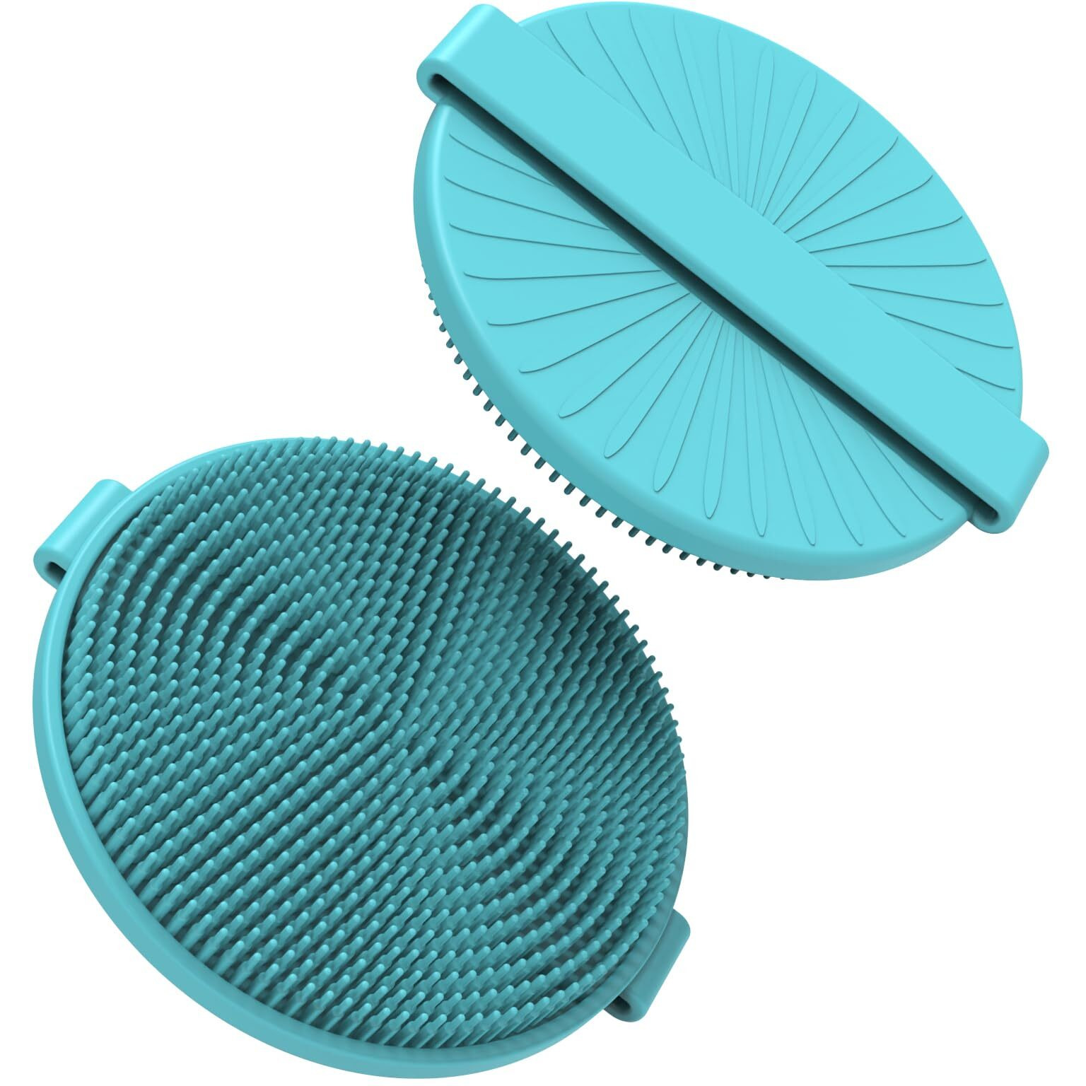 Jalopink Silicone Body Scrubber Brush - Gentle Exfoliating And Lather Well - Fast-Drying, Hygienic, Bpa-Free Silicone Body Exfoliator For Sensitive Skin, Men & Women