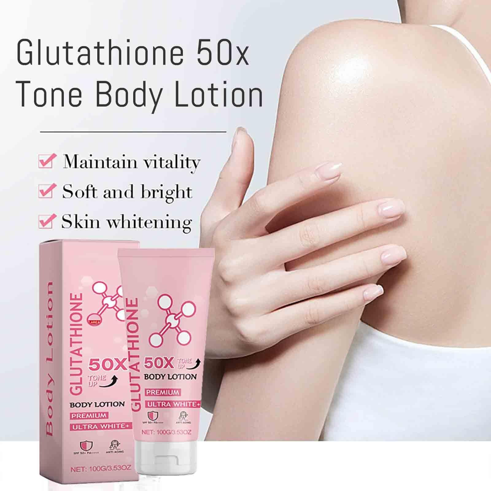 Glutathione 50X Tone Body Lotion - Moisturizing & Softening Scented Cream, Hydrating Body Lotion For All Skin Types, Enriched With Glutathione (1)