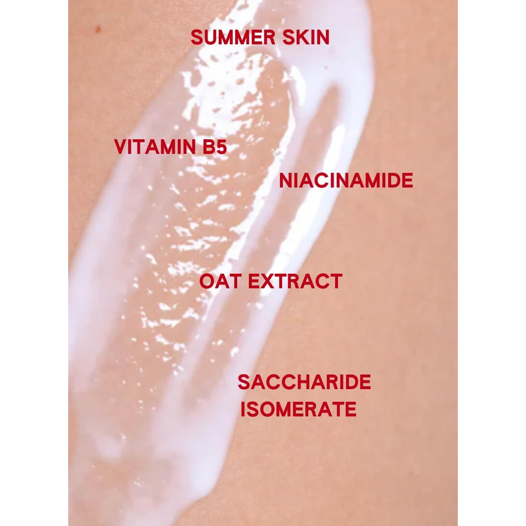 Abi Am   Summer Skin Body Serum/Lotion Hybrid - Hydrating, Softening And Repairing Body Lotion- Niacinamide + Saccharide Isomerate + Vitamin B5 + Oat Extract - 150Ml/5.1 Fl Oz.