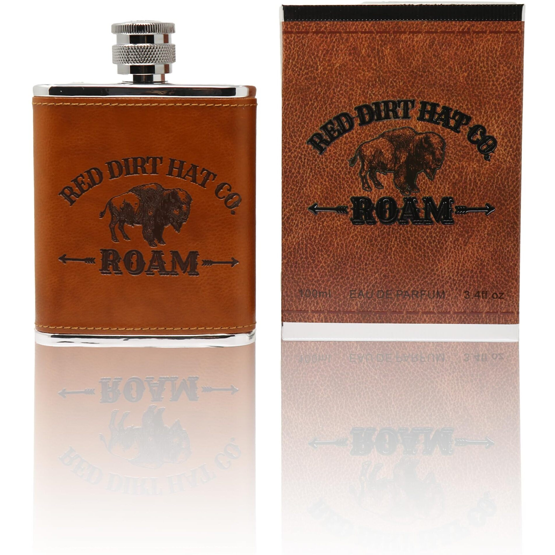 Red Dirt Hat Company Roam Cologne For Men - Fresh & Masculine Fragrance With Leather Tones And Cedarwood Notes - Men's Body Spray Cologne For Everyday Wear & Special Occasions - 3.4 Fl Oz