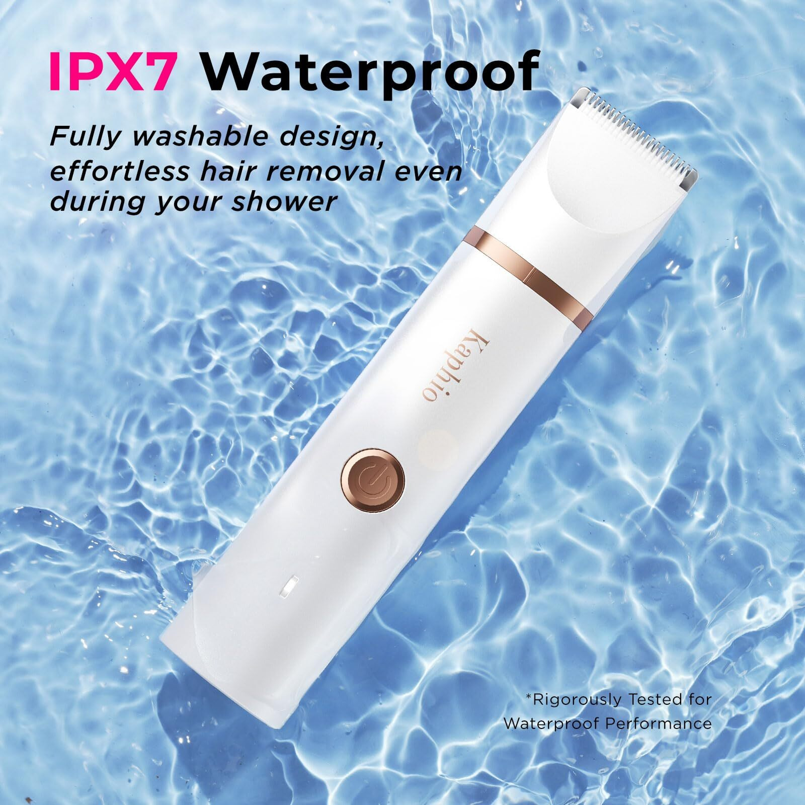 Bikini Trimmer For Women Pubic Hair 2 In 1 Eletctric Razors For Women - Rechargeable Eletctric Shaver - Ipx7 Waterproof Bikini Trimmer For Underarm Leg Arm Body (White)