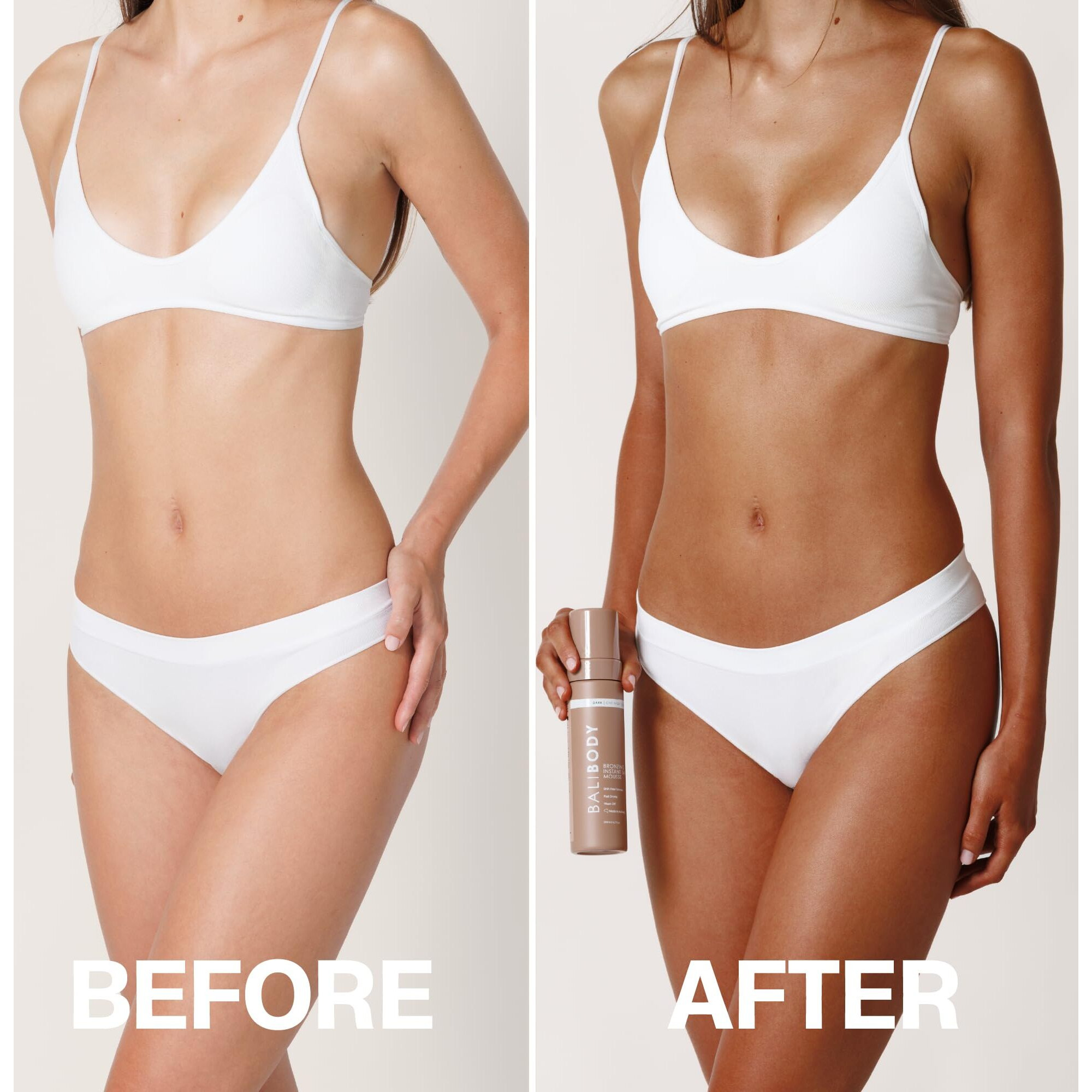 Bali Body Instant Tan Mousse | Dark Self Tanner, Streak-Free With Quick-Dry Tanning | Chocolate-Tinted Sunless Tanner With Natural Looking Fake Tan | 200Ml/6.7Oz
