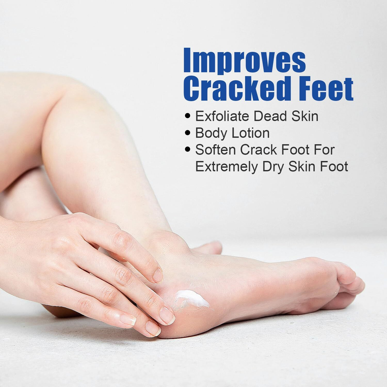 Urea Cream 60% Plus 2% Salicylic Acid For Feet Maximum Strength - Lotion For Dry Cracked Feet Elbows Knees Heels Hands, Hydrates Foot Care For Softening And Moisturizing, Callus Remover 10.1Oz