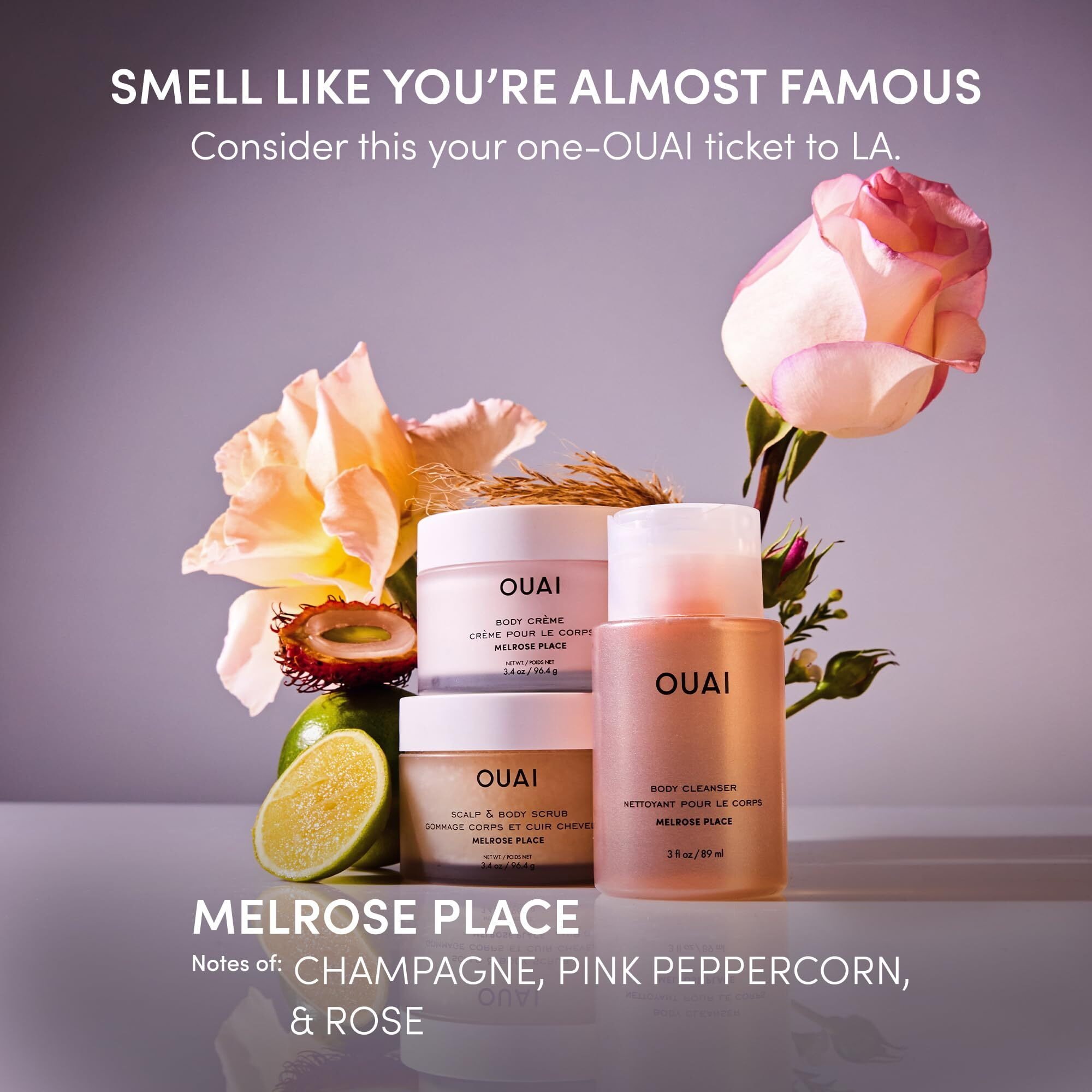 Ouai Body Cream Travel Size, Melrose Place - Hydrating Whipped Body Cream With Cupuau Butter, Coconut Oil & Squalane - Softens Skin And Delivers Healthy-Looking Glow - Sulfate Free Skin Care (3.4 Oz)