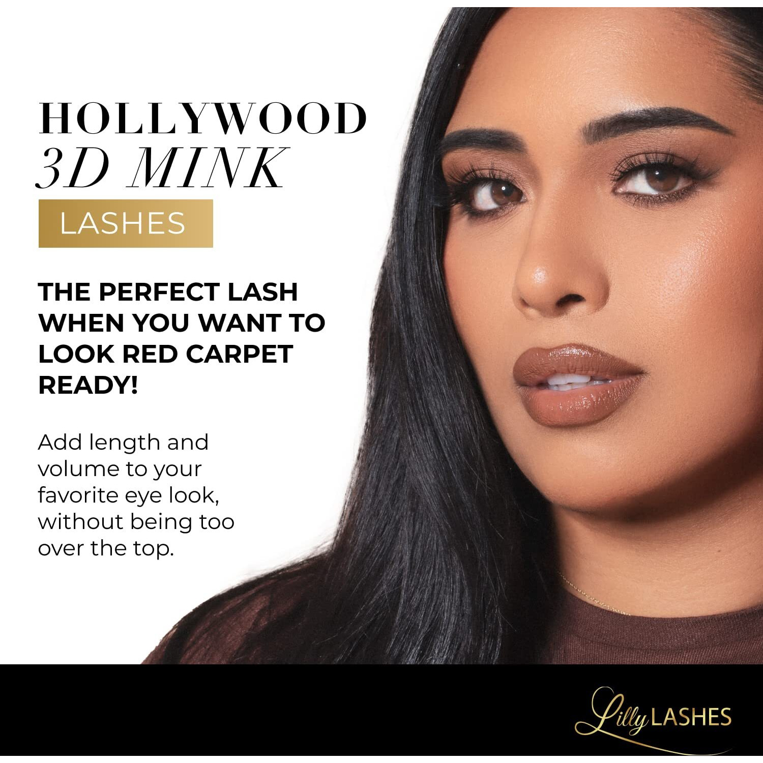 Lilly Lashes Hollywood - False Eyelashes - Fluttery, Full-Body Lash - 16Mm Length