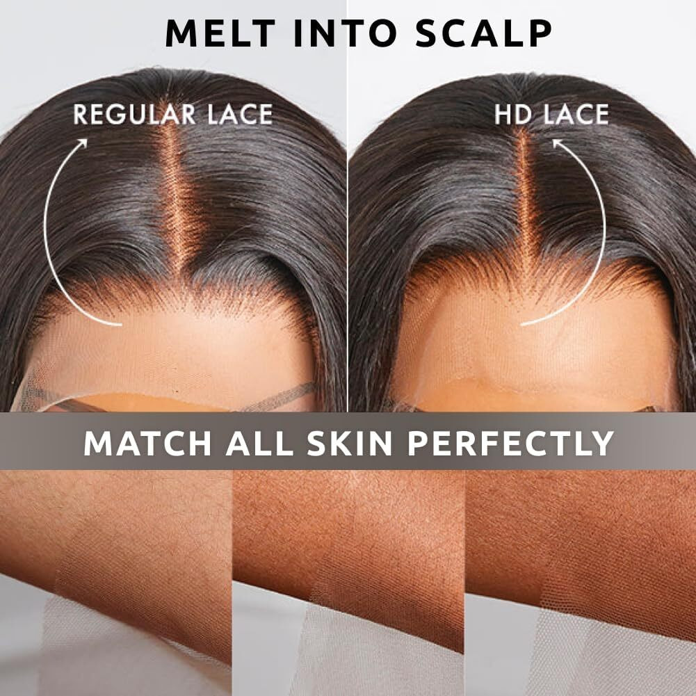 250 Density Body Wave Lace Front Wigs Human Hair 20 Inch Pre Plucked Glueless Real Human Hair Wigs For Black Women 13X4 Hd Lace Front Wigs Natural Hairline