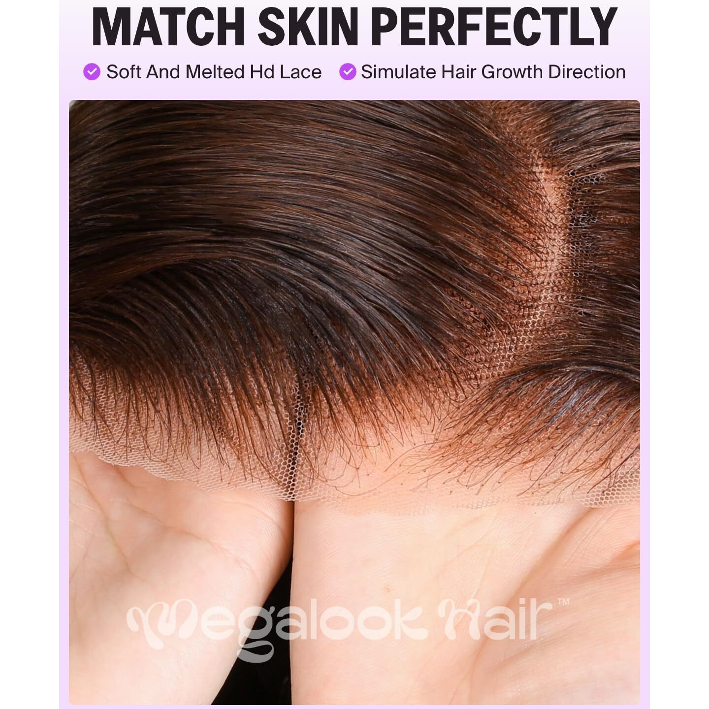 Megalook Hair Glueless Brown Wig Human Hair Pre Plucked Chocolate Brown Body Wave Lace Front Wig Wear And Go Glueless Wigs Human Hair Pre Cut 6X5 Hd Lace Closure Wig 24 Inch 4