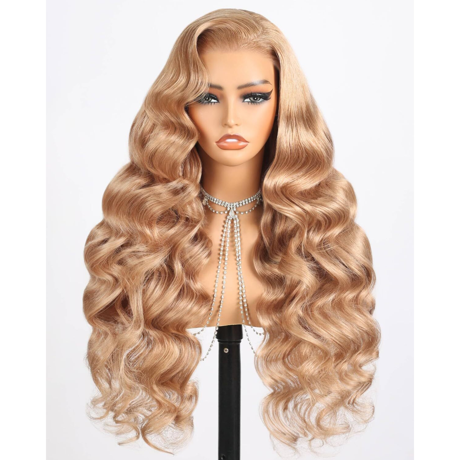 Megalook Hair 6X5 Wear And Go Glueless Wigs Human Hair Pre Plucked Pre Cut Hd Lace Closure Body Wave Wig 220% Density Glueless Mike Tea Brown Wig 26 Inch