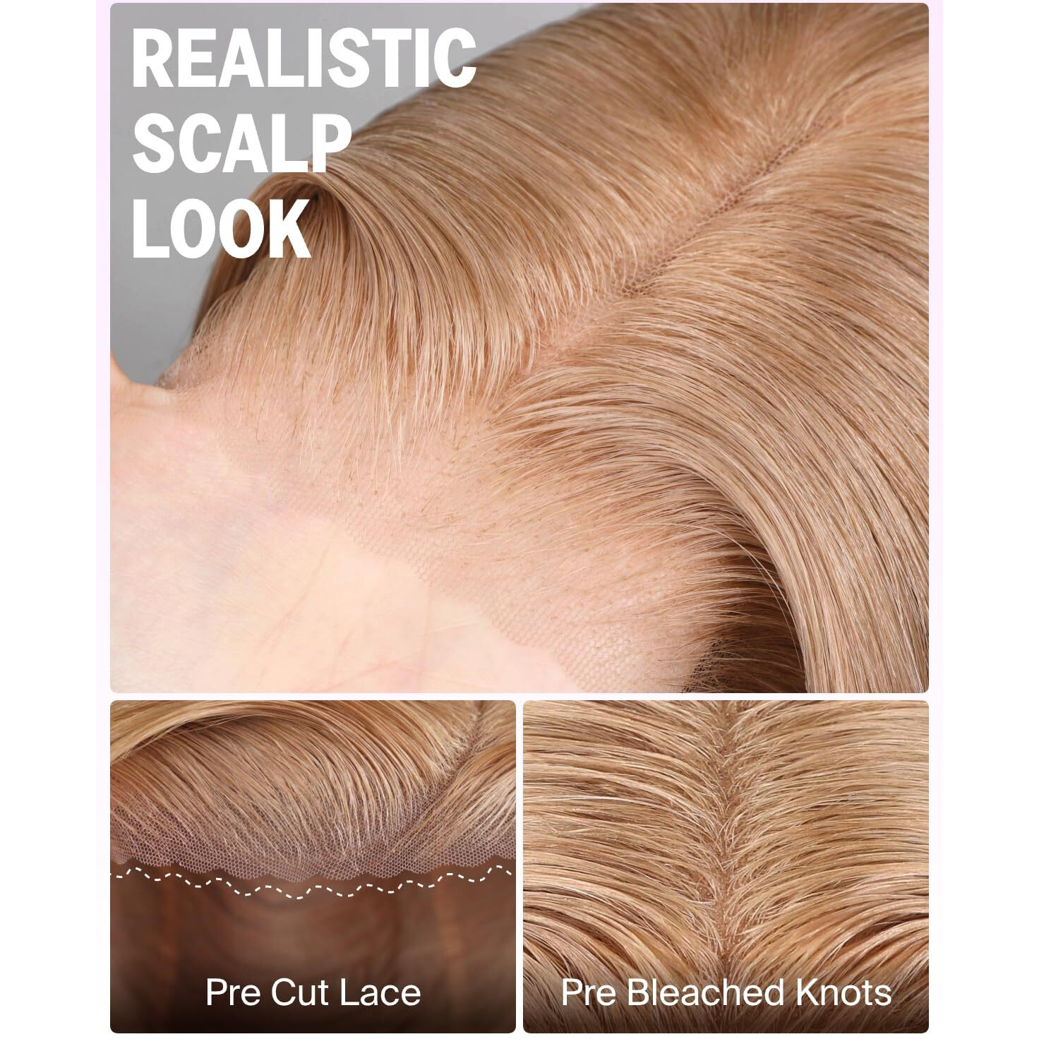 Megalook Hair 6X5 Wear And Go Glueless Wigs Human Hair Pre Plucked Pre Cut Hd Lace Closure Body Wave Wig 220% Density Glueless Mike Tea Brown Wig 26 Inch