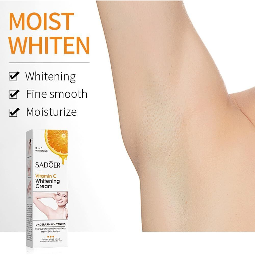 Skin Whitening Cream For Body, Dark Spot Remover Corrector For Intimate Areas, Bleaching And Bikini Area, Vitamin C Lightening Cream