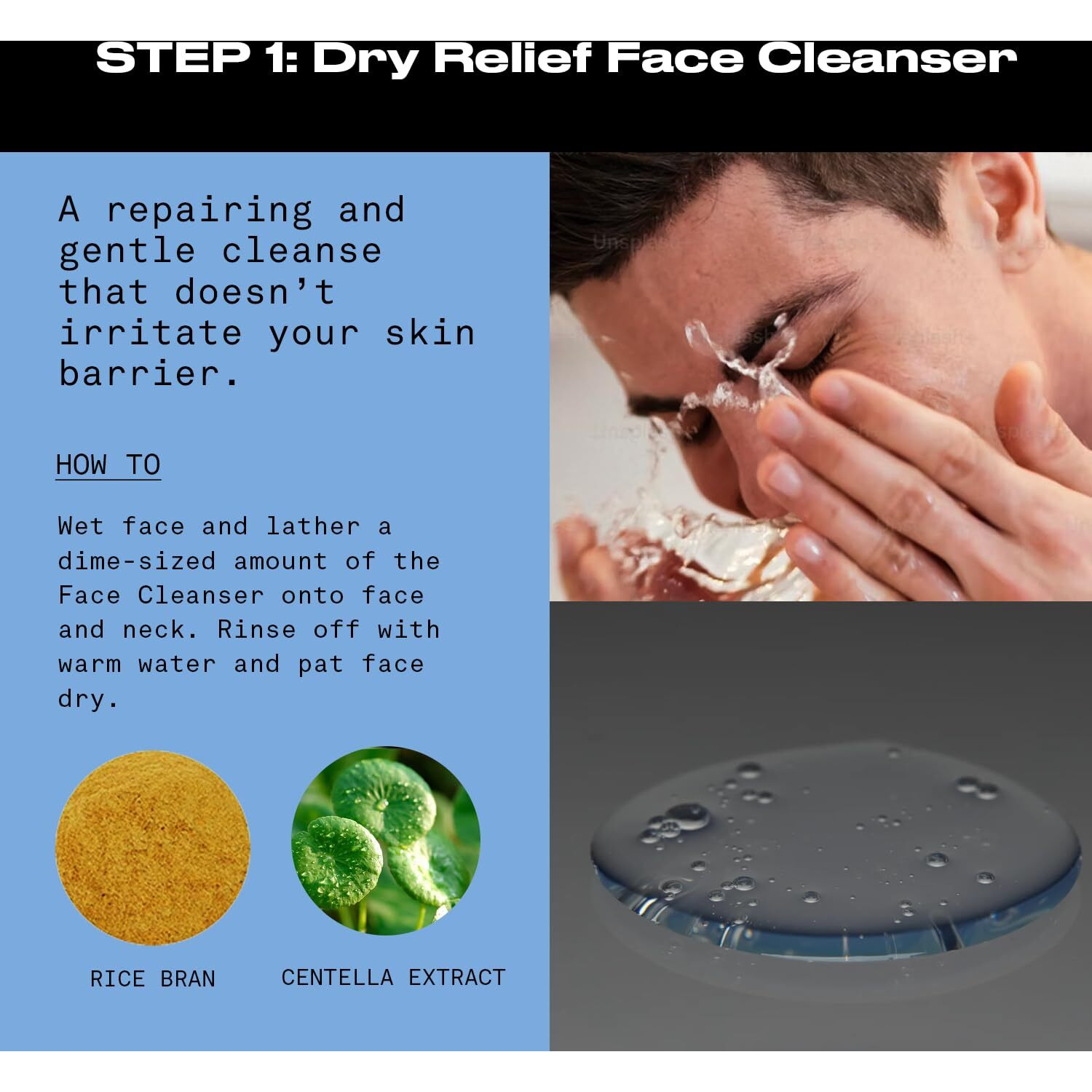 Hawthorne Men's Dry Relief Skincare Set. Ultra Moisturizing Face Cleanser And Lotion For Dry, Sensitive Skin. Calming, Natural Ingredients. Sulfate Free, Paraben Free, Phthalate Free. 4 Fl. Oz. Each.