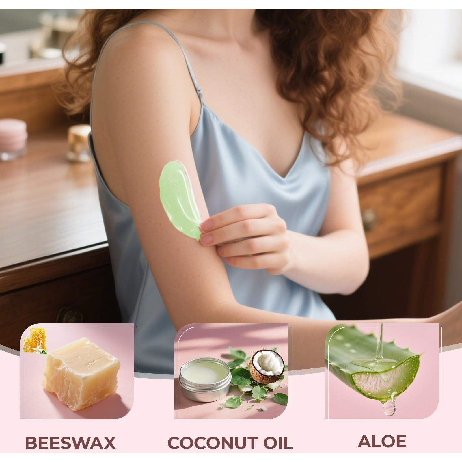 2.5Lb/40Oz Hard Wax Beans For Sensitive Skin - Large Bulk Refill For Waxing Brazilian, Bikini, Underarms, Face, Body With 20 Sticks (Aloe)