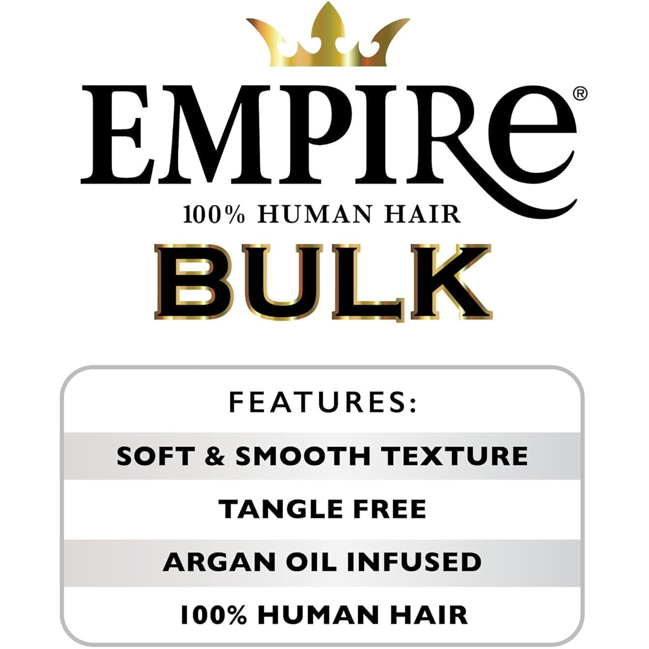 Sensationnel Empire Bulk Braiding - Deep Body Human Hair Braids For Knotless Boho Box Or Curly Loose Wave Styles - 1 Pack (18 Inch, S4/27)
