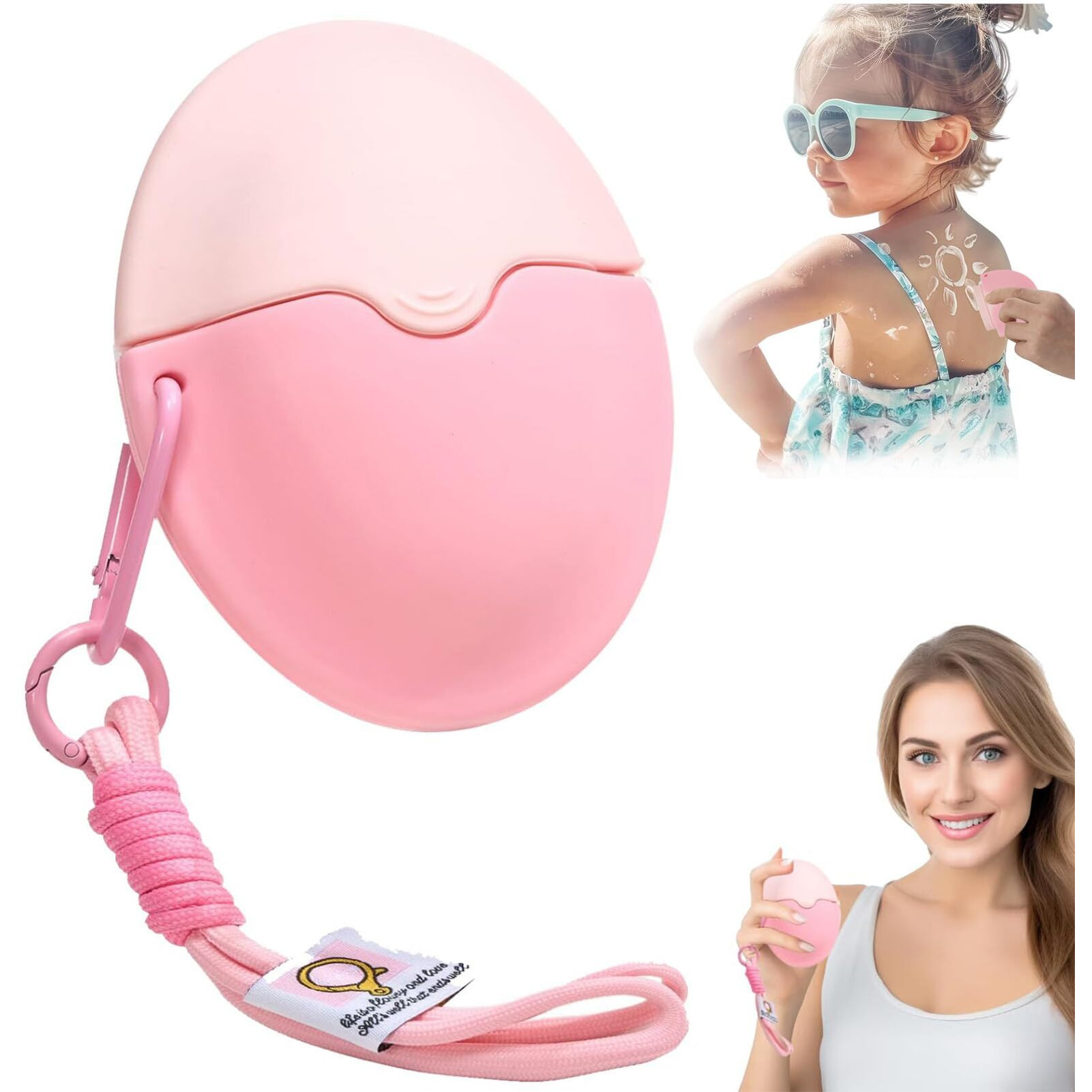 Sunscreen Applicator For Kids Adults & Families, Portable Bpa Free & Refillable Sponge Lotion Roll On Sunscreen, Experience Fast And Easy Application Outdoor Accessories For Beach Travel And Vacation