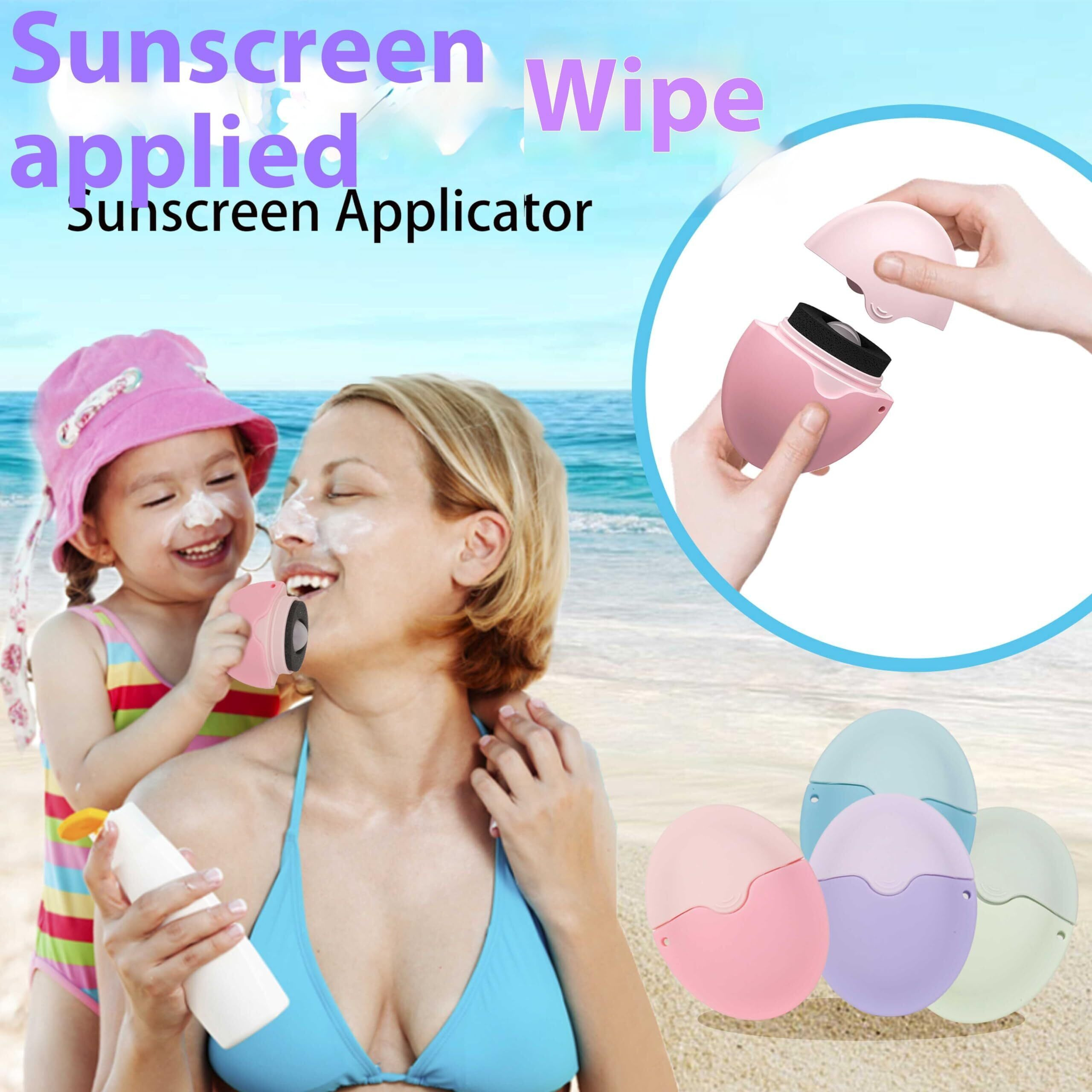 Sunscreen Applicator For Kids Adults & Families, Portable Bpa Free & Refillable Sponge Lotion Roll On Sunscreen, Experience Fast And Easy Application Outdoor Accessories For Beach Travel And Vacation