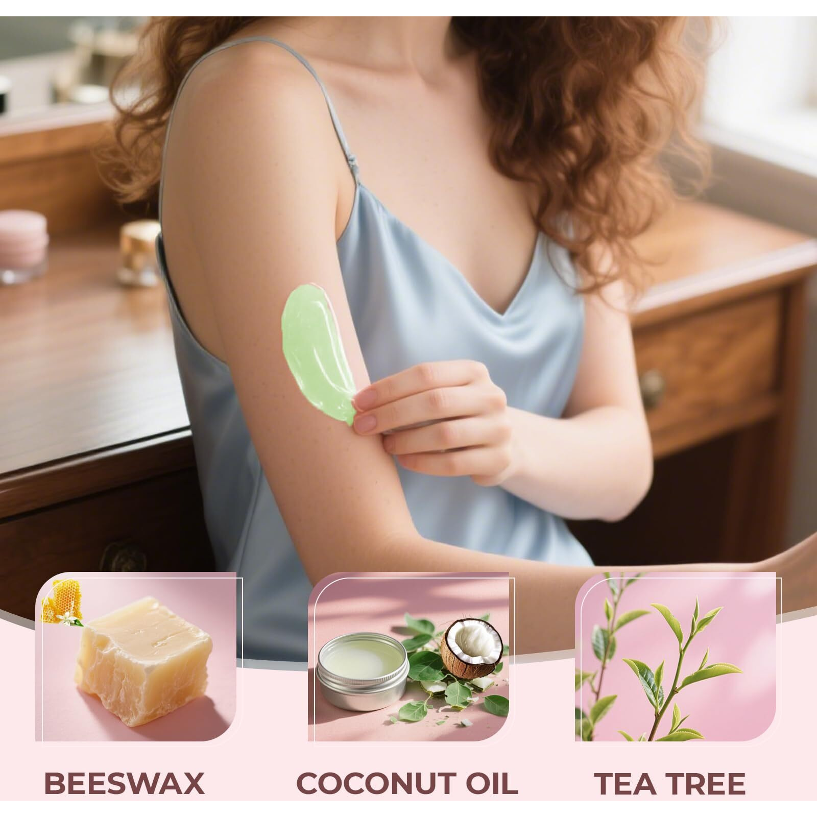 Hard Wax Beads For Hair Removal - 2.5Lb/40Oz Sensitive Skin Waxing Kit With 20 Sticks For Brazilian, Bikini, Underarms, Face & Body - Large Bulk Tea Tree Wax Beads