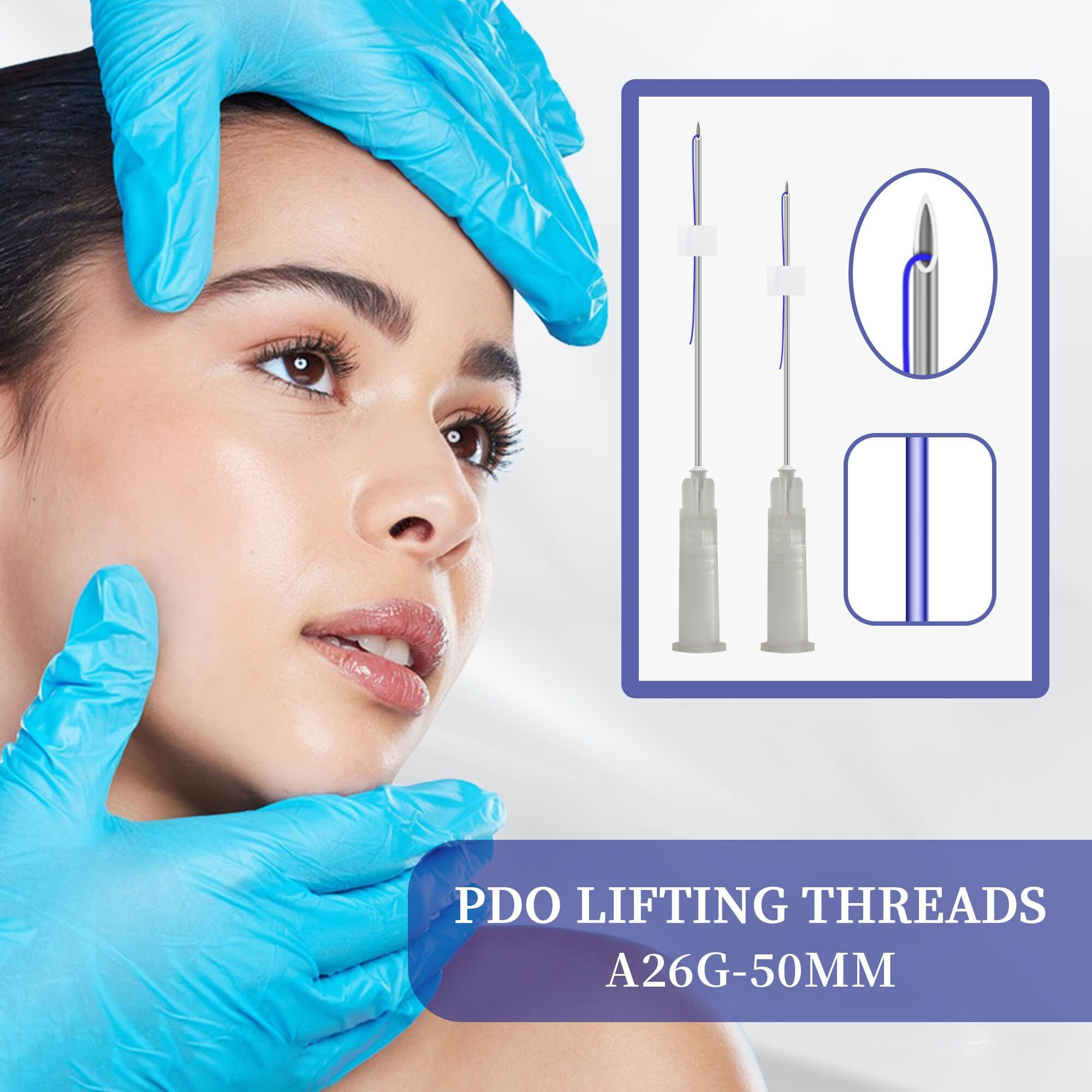Sozoom Pdo Mono Thread, Pdo Threads Lift Face And Body, Improve Skin Pdo Threads (20Pcs-26G-50Mm)