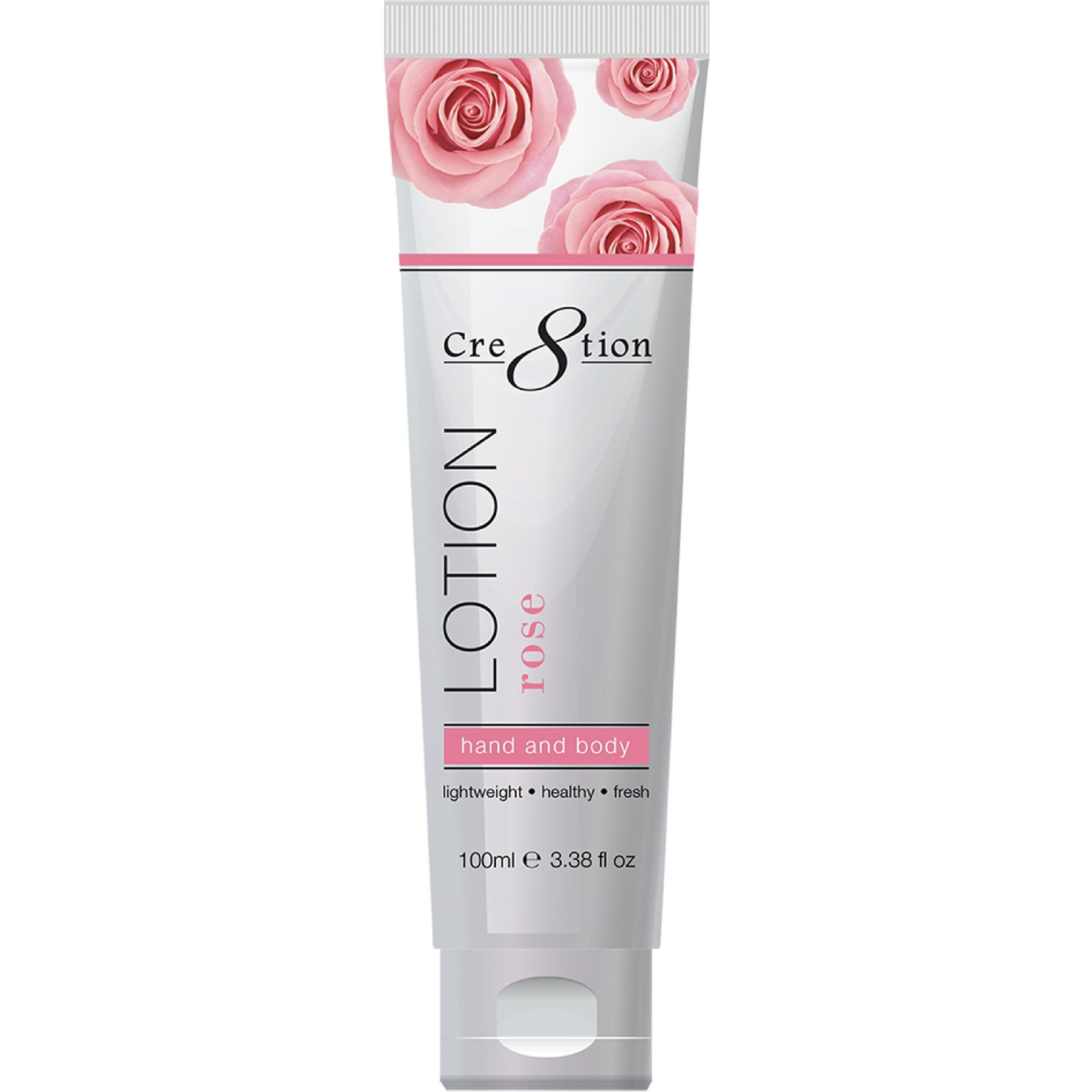 Cre8Tion Spa Rose Hand & Body Lotion, Luxurious Lightweight Moisturizer For Silky, Smooth Skin, 3.3 Fl Oz
