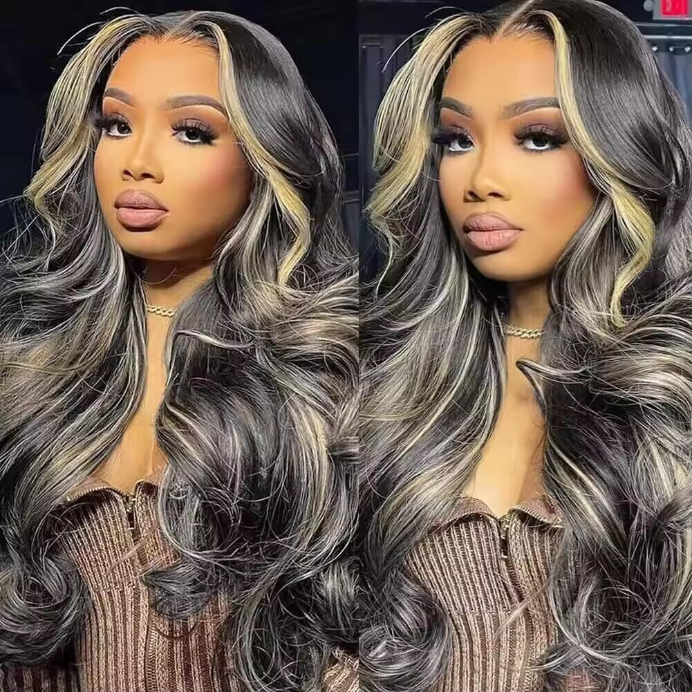 Vinmdonm P1B/27 Highlight Human Hair Bundles Honey Blonde Body Wave 3 Bundles 22 24 26 Inch Grade 8A Remy P1B27 Human Hair Bundle 300G