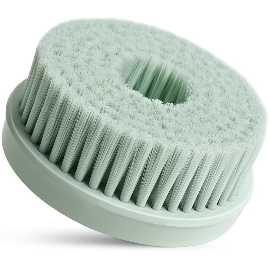 Oh,Xiyu. Electric Body Brush Bath Brush Head - Long Bristle Head, Pale Cypress Green, Only Suitable For Oh,Xiyu. Xy1 Electric Bath Brush