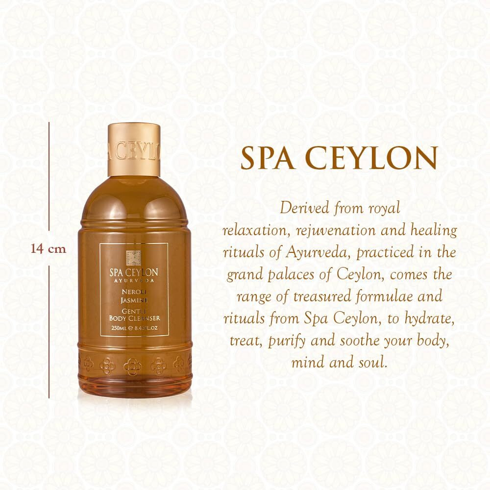 Spa Ceylon Neroli Jasmine Gentle Body Cleanser| Shower Gel | Floral Fragrance | Body Wash | Sulphate Free Cleanser