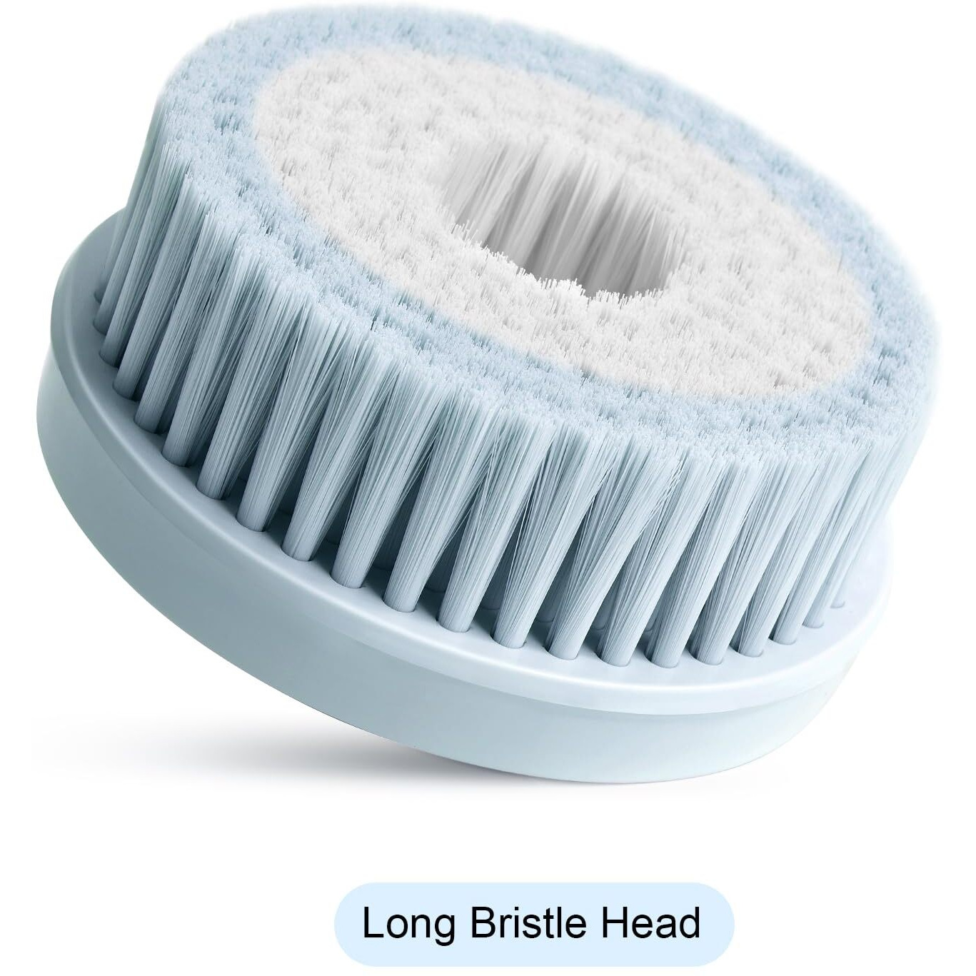 Oh,Xiyu. Electric Body Brush Bath Brush Head - Long Bristle Head, Sky Blue, Only Suitable For Oh,Xiyu. Xy1 Electric Bath Brush