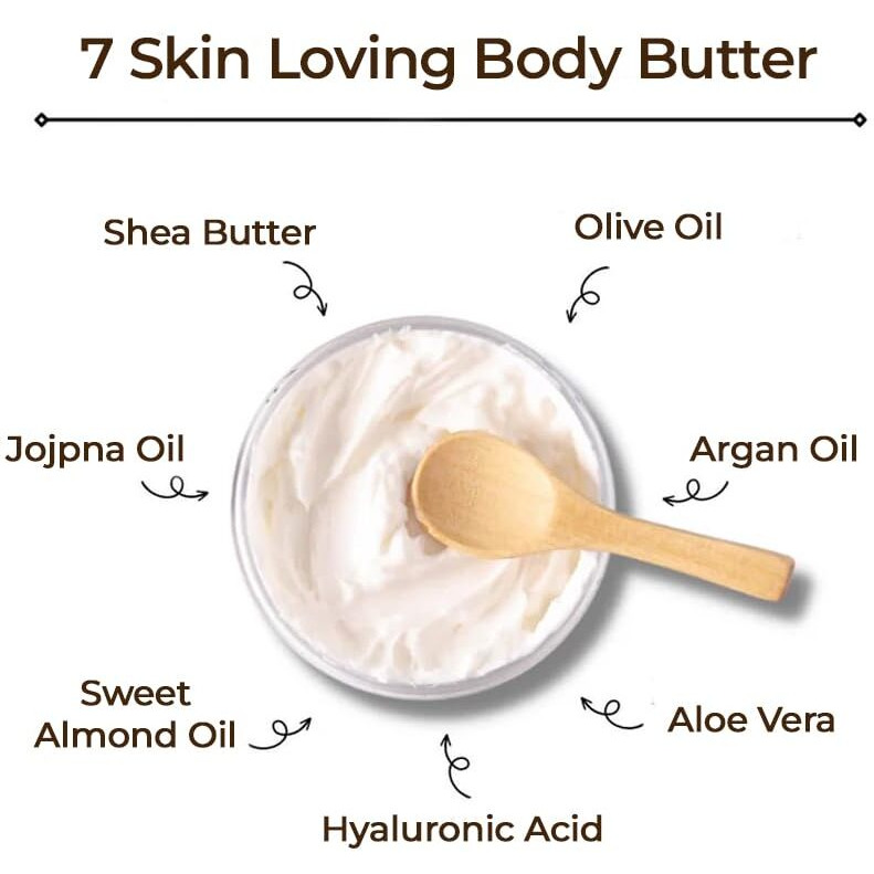 Origem Body Butter For Dry Skin - Ultra-Nourishing & Hydrating Cream With Aloe Vera, Argan Oil, Shea Butter & Honey - Moisturizer For Soft, Smooth Skin - 8 Oz