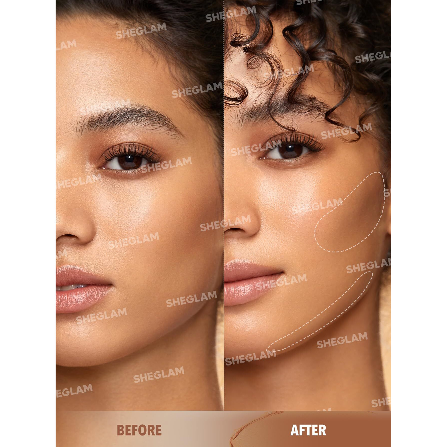 Sheglam Silk Haze Cream Bronzer Blendable Cream Makeup With A Lightweight Formula - Customizable Face Makeup For A Natural, Sun-Kissed Glow Long Lasting-Burnt Sienna