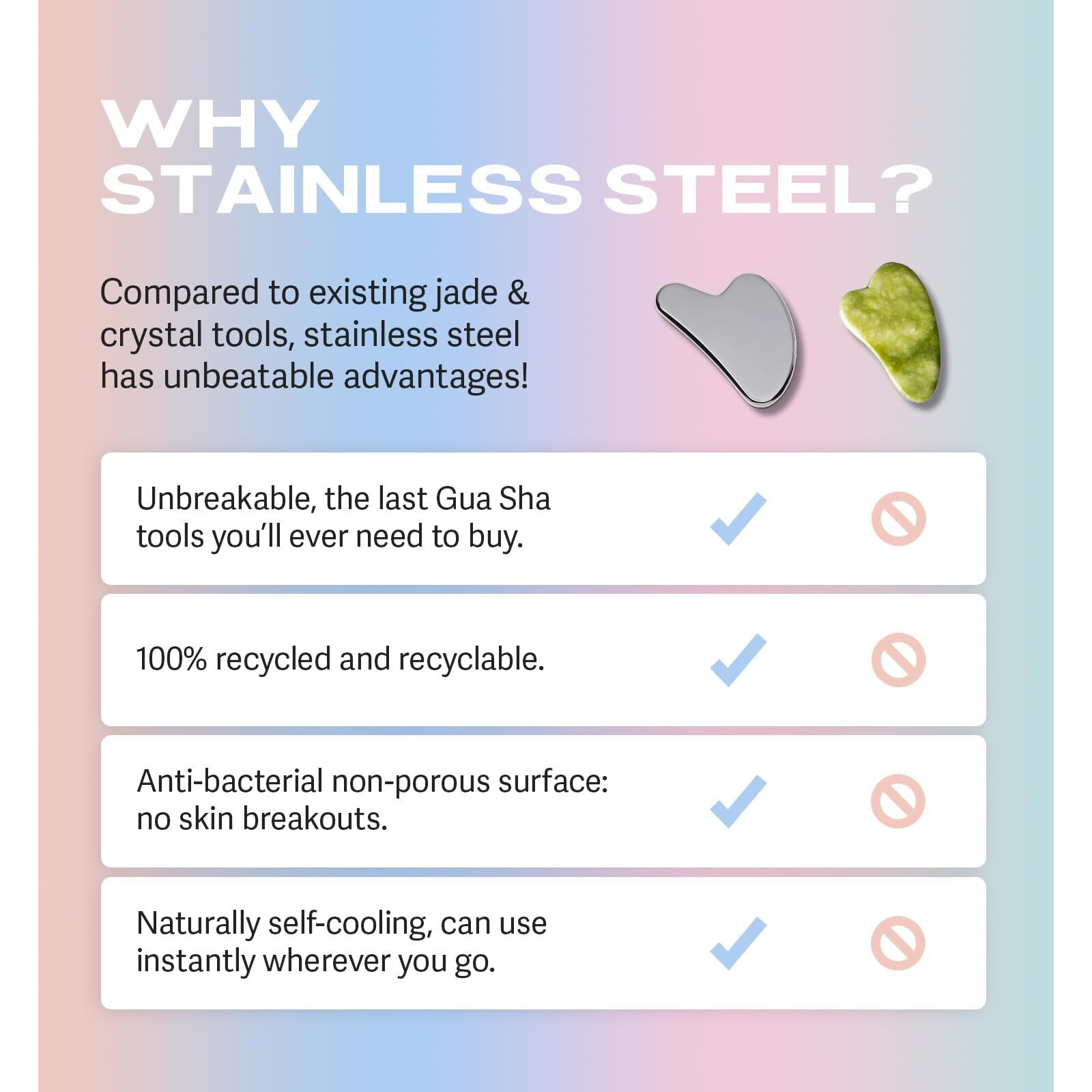 Sacheu Gua Sha Facial Tools Muscle Scraper - Face Gua Sha For Enhanced Lymphatic Drainage, Reduced Puffiness And Relieved Facial Tension, Metal Face Sculpting Tool With Travel Pouch