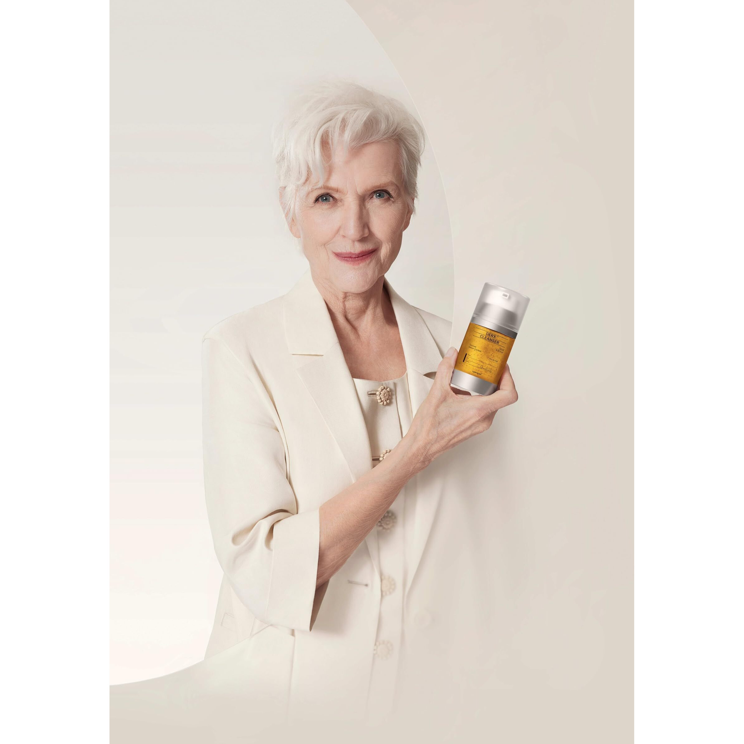 Oganacell Derx Revitalizing Facial Cleanser With Peptides & Walnut Microbeads - Gentle Exfoliating Gel For All Skin, 120Ml