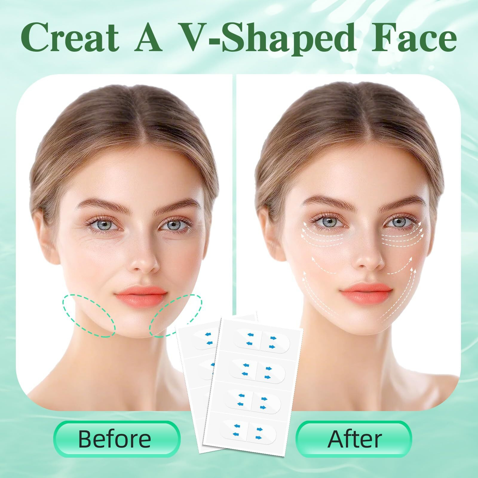 Face Tape Lifting Invisible,200Pcs Face Lift Tape Invisible, Turkey Neck Tape Face Lifter Tape For Makeup Facelift Tape Instant Face Lift Facial Tape For Women Double Chin Jowls Eyebrow Sagging Skin