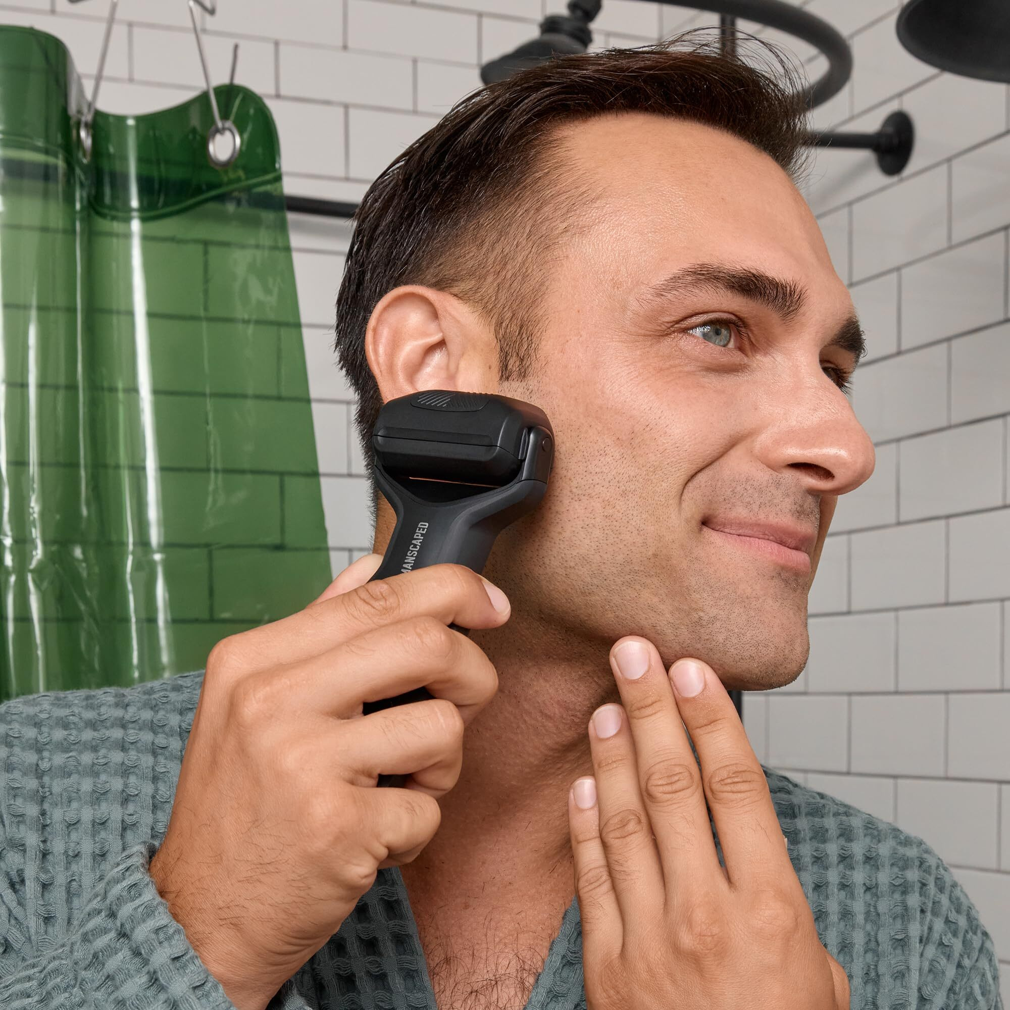 Manscaped The Chairman Plus Replacement Precision Trimmer Blade - Ultra-Close Sideburn, Jawline, Neckline Facial Hair Blade For Men's Face Shaver, Magnetic Head Attachment (1-Pack)