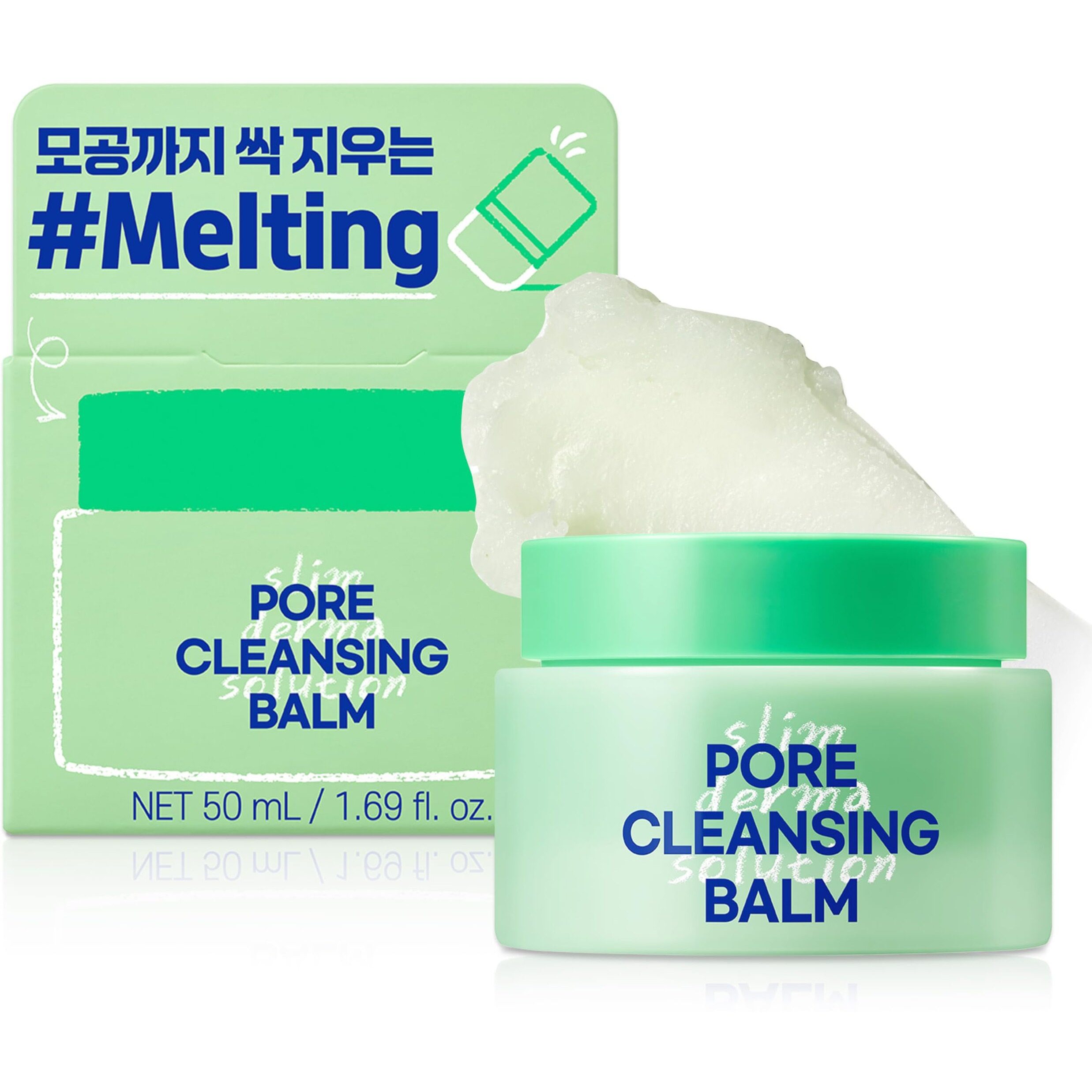 Labit Pore Cleansing Balm (50G / 1.69 Oz) | Makeup Remover Cleanser & Facial Cleanser With Sherbet Texture, Pore & Sebum Care With Tannin & Lha, Cleansing Oil Alternative, For Sensitive & Oily Skin