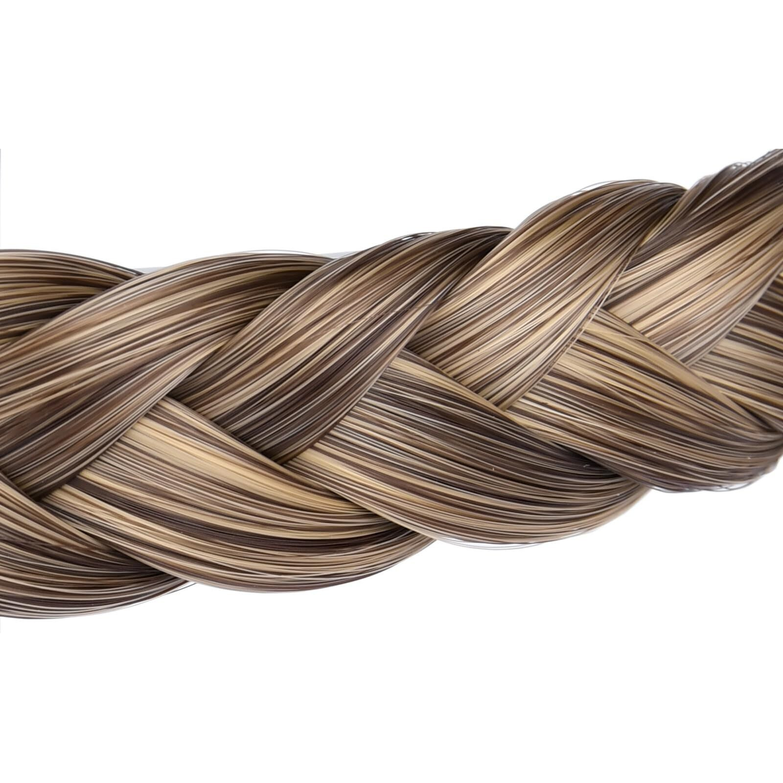 Oplira Braided Headband With Teeth Braids Hairband With Tooth Synthetic Hair Band Plaited Hairband For Women (Dark Ash Brown-0.9 Inches)