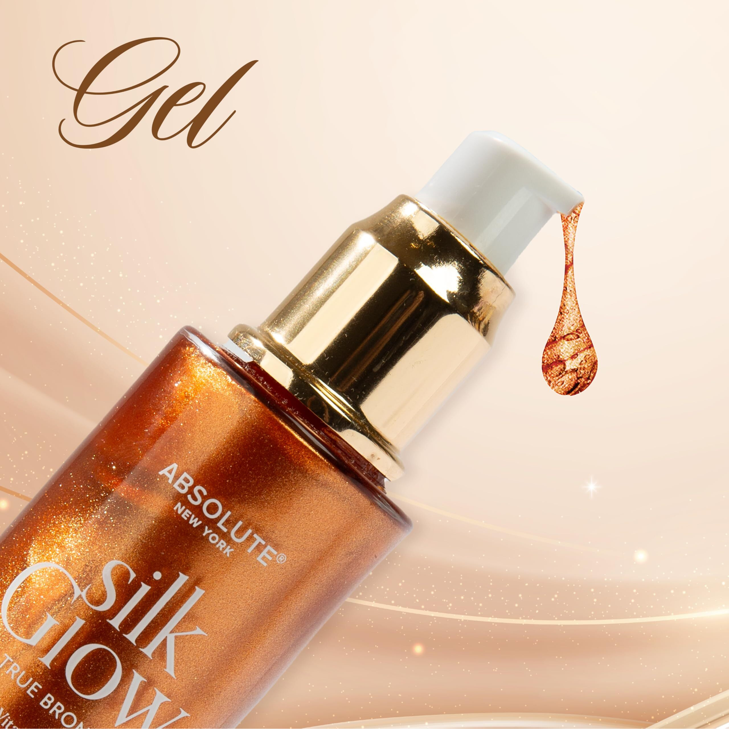 Absolute New York Silk Glow Body Oil Infused With Shea Butter, Coconut Oil, Vitamin E