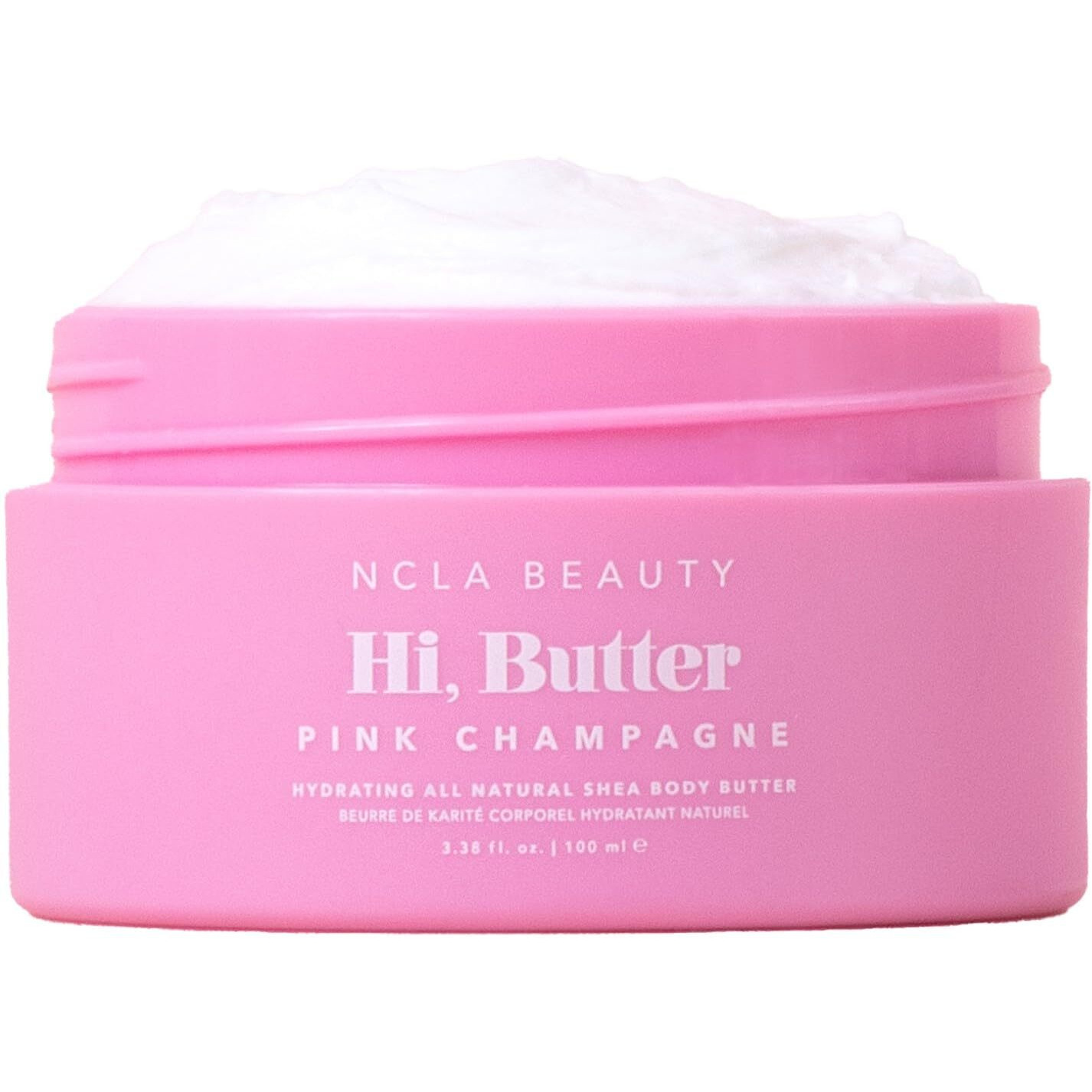 Ncla - Hi Butter, Natural Shea Body Butter | Nourish, Soften, Hydrate Skin | Shea, Mango + Cocoa Butters, Vitamin C | Vegan, Cruelty-Free, Clean Skincare (Pink Champagne 100 Ml | 3.34 Fl Oz)
