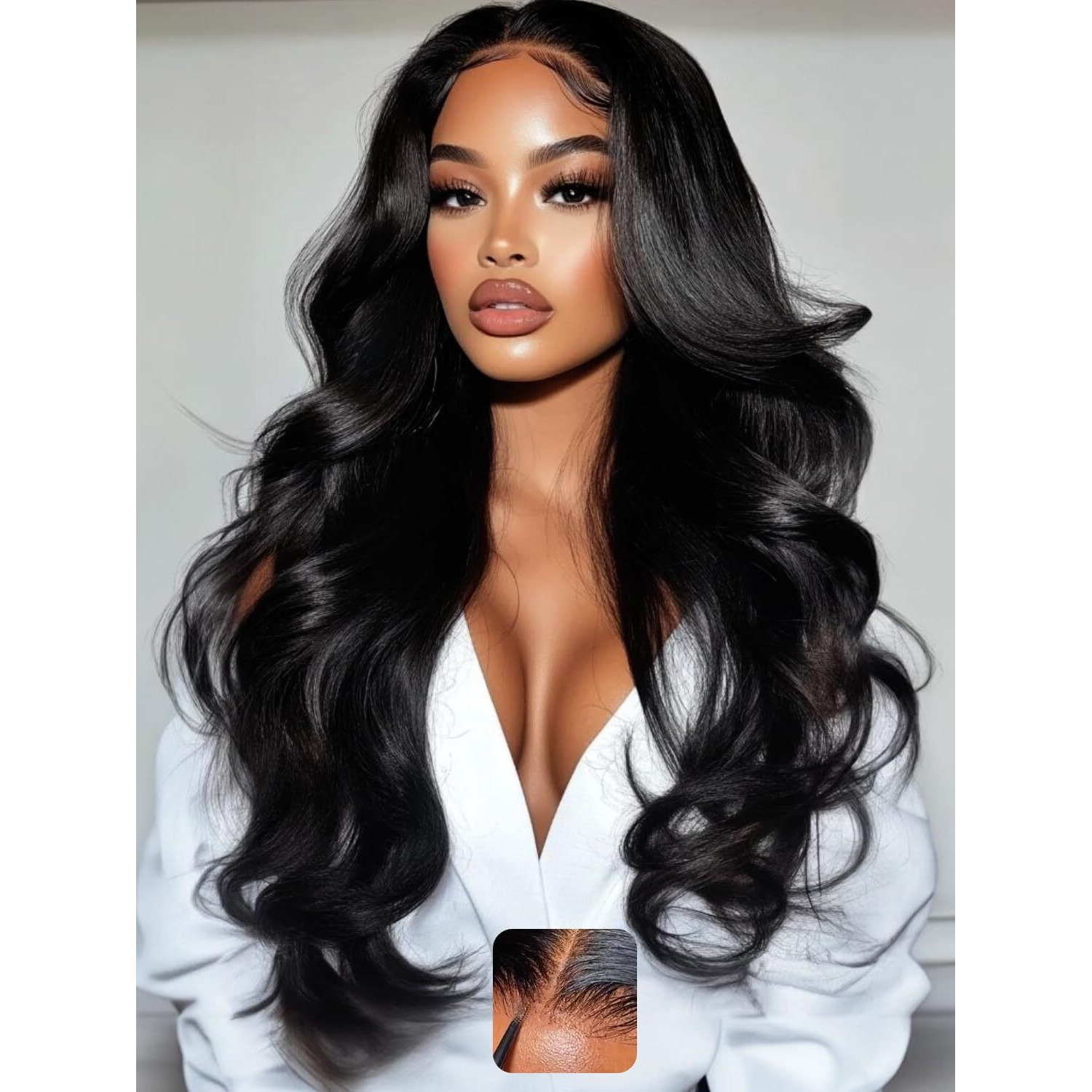 Klaiyi Wear And Go Glueless Wig Bye Bye Knots 13X4Precut Lace Front Wigs Human Hair Loose Body Wave Wig Pre Bleached Pre Everything Pre Plucked With Baby Hair 3S Ready To Wear Beginner Friendly 18Inch