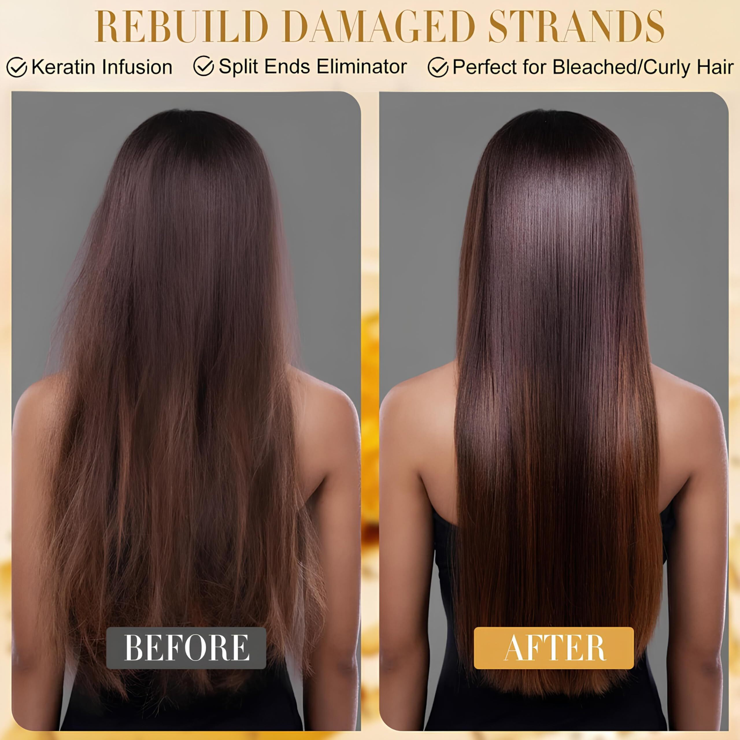 Naixio 100% Pure Batana Oil For Hair Growth & Repair | Keratin-Infused Treatment To Reduce Frizz, Split Ends & Heat Damage | With Rosemary, Argan & Coconut Oils | 1.76 Fl Oz