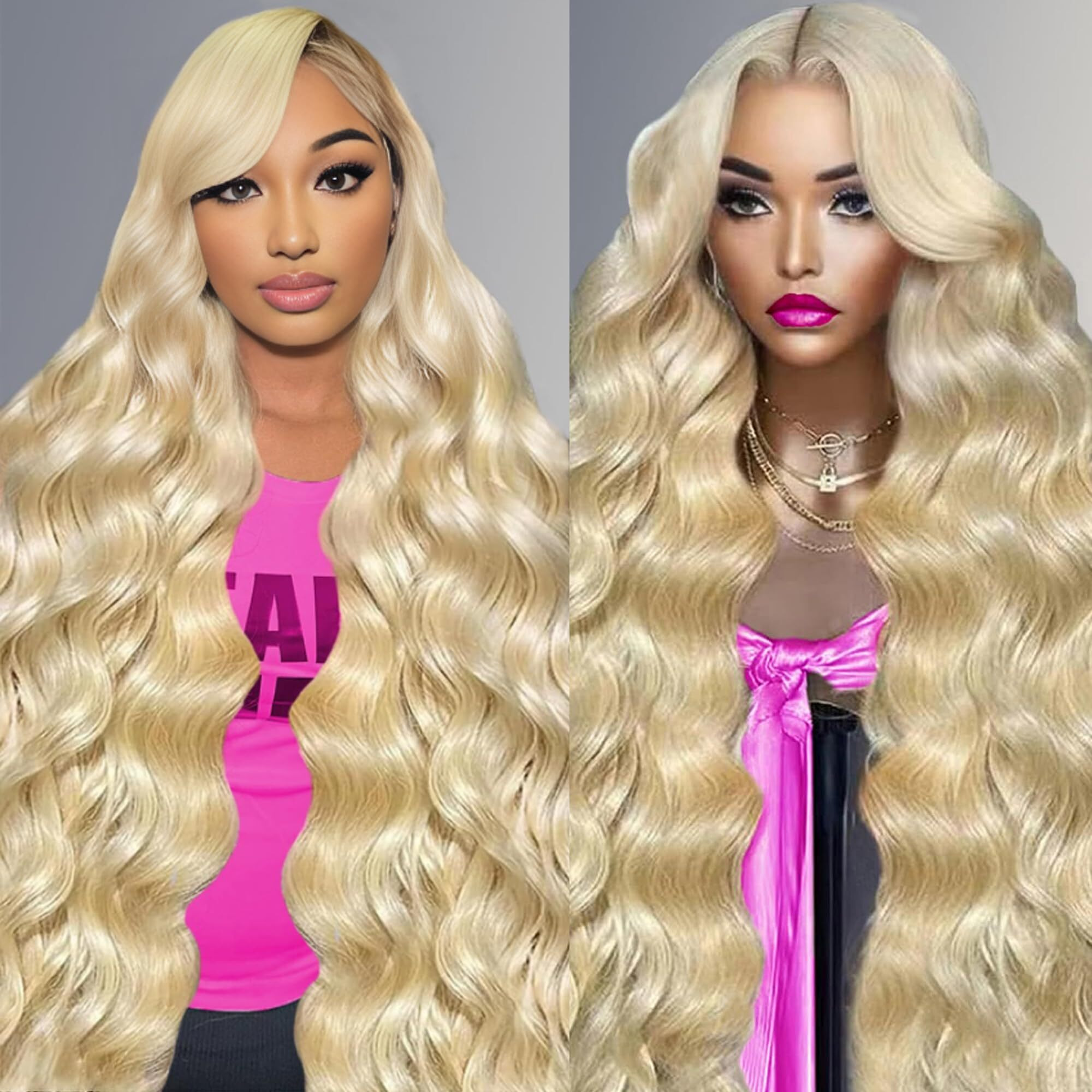 30 Inch 613 Lace Front Wig Human Hair 200 Density Blonde Wig Human Hair 13X4 Blonde Body Wave Lace Front Wigs Human Hair Pre Plucked 613 Hd Lace Frontal Wigs Human Hair 613 Human Hair Wig