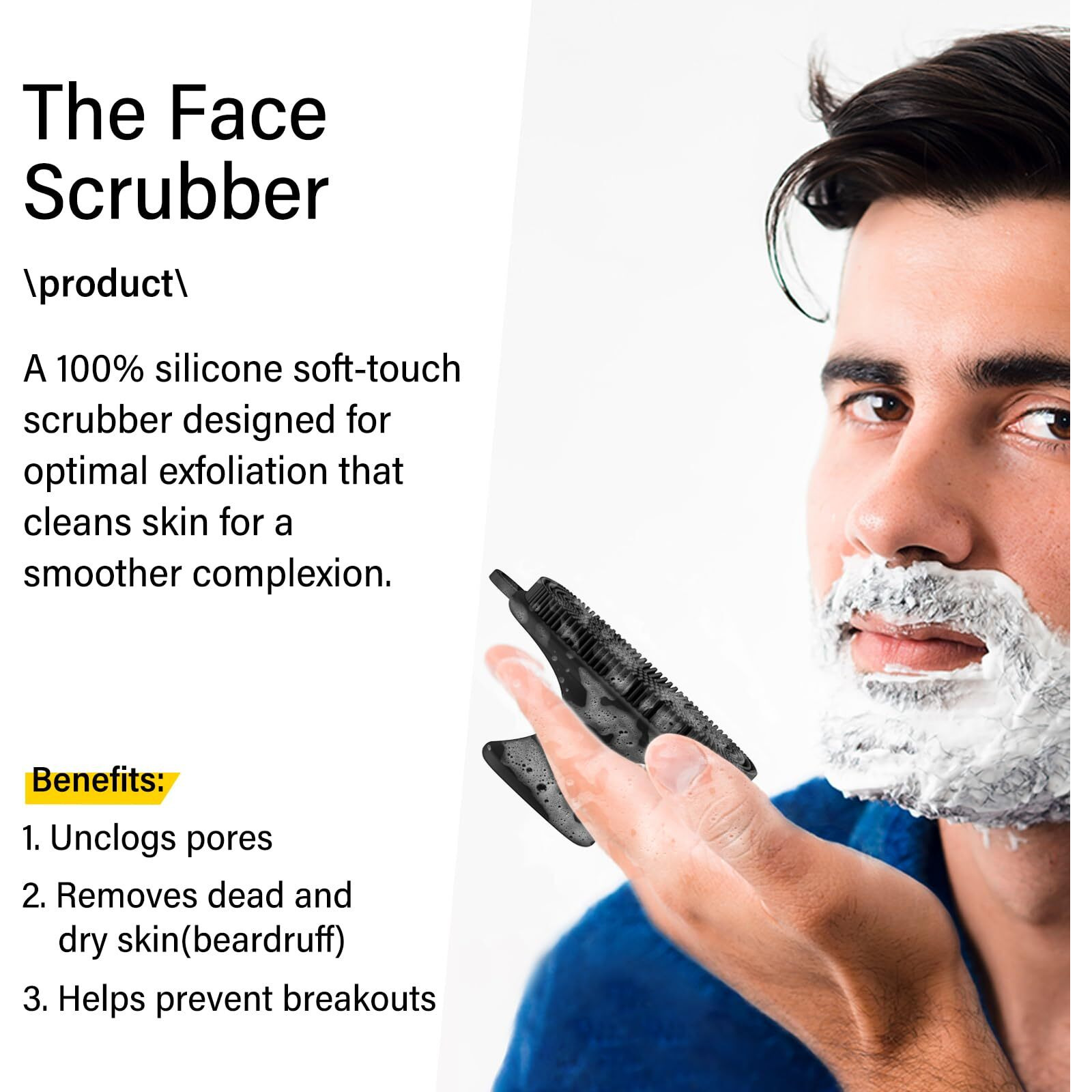 2 Pack Face Scrubber,Silicone Facial Cleansing Brush For Men & Women,Reusable Gentle Facial Waterproof Cleansing Skin Brush Exfoliating Scrubber For Sensitive Skin (Black/Pink)