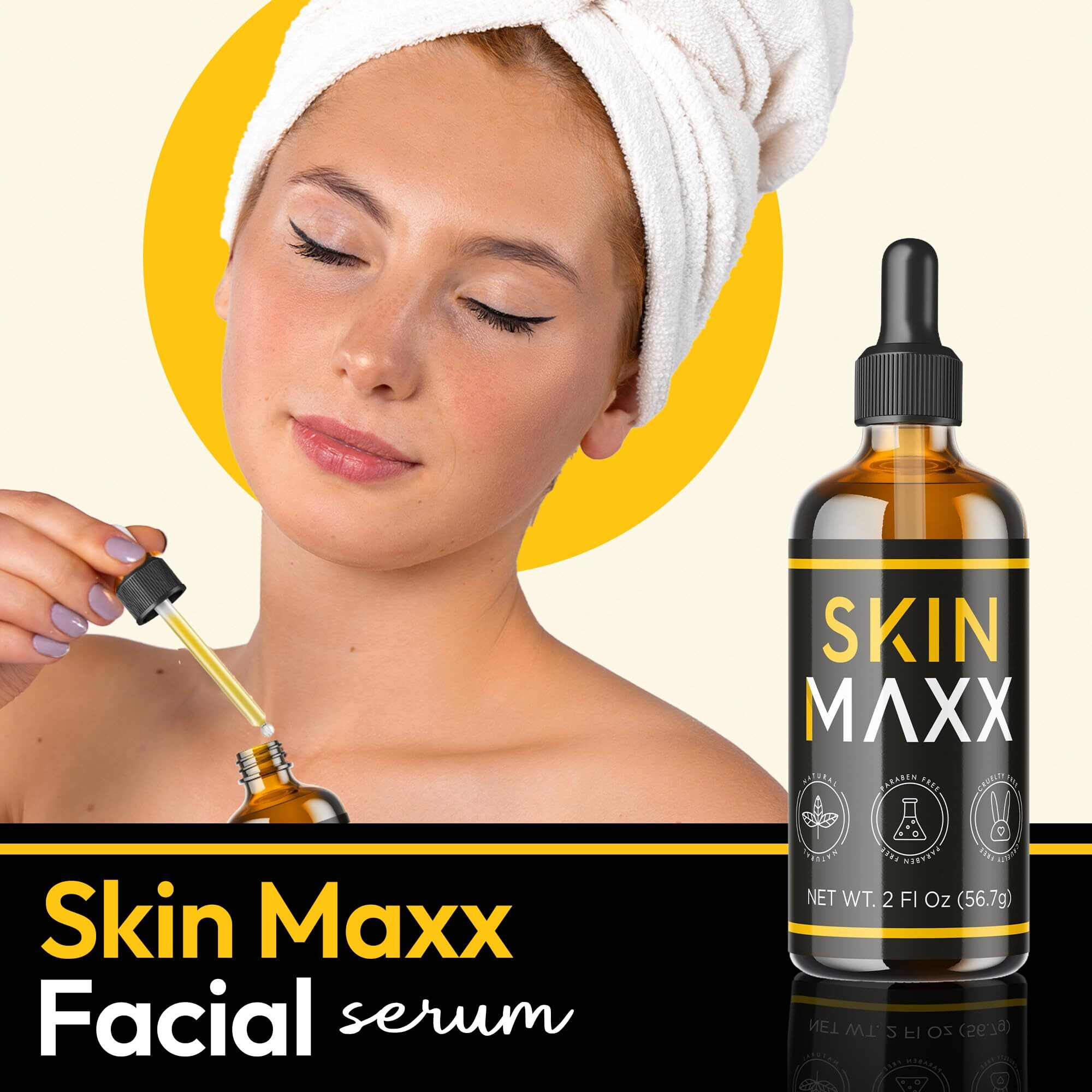 Organic Castor Oil, Rosehip Oil & Black Seed Oil For Face - Anti-Aging Facial Oil & Moisturizer For Women, Natural Ancient Remedy For Hydrated, Glowing Skin - Cold Pressed Face Oil (1 Fl Oz)