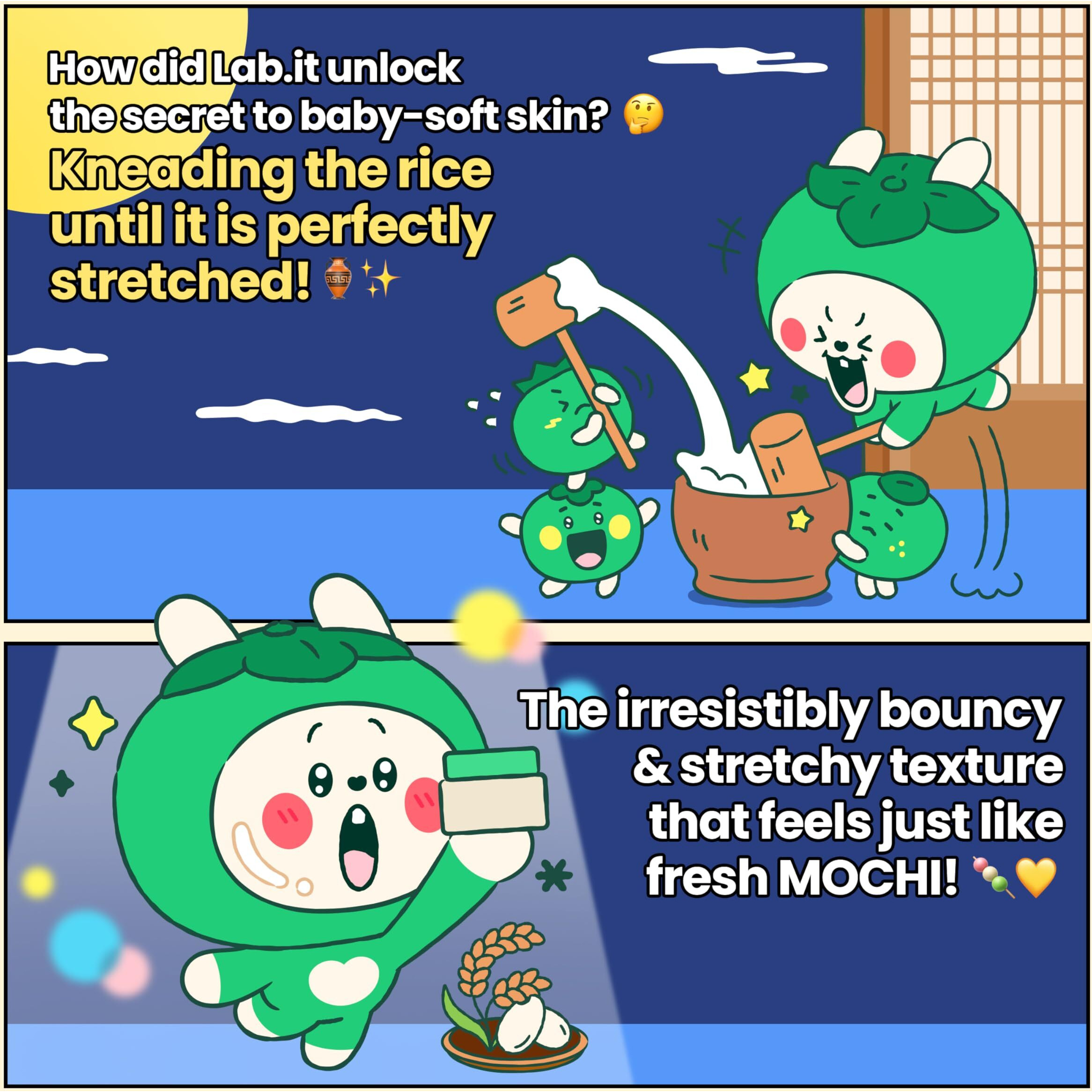Labit Pore Rice Cleanser (50G/1.69 Oz) | Mochi Facial Foaming Face Wash For Sensitive & Oily Skin, Deep Cleansing Pore Cleanser With Rice Peptide, Refines Skin Texture, Radiant, Vegan