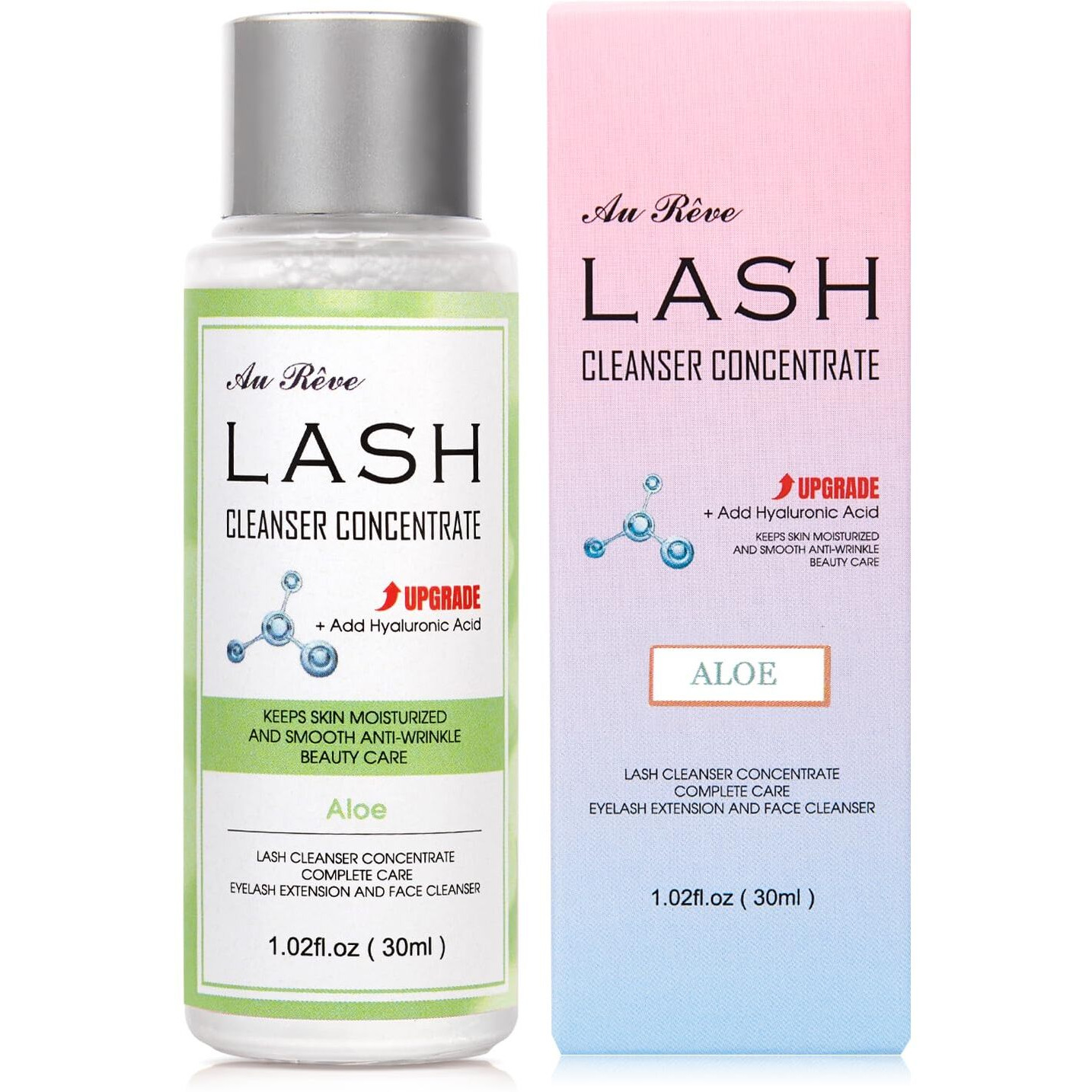 Aureve Lash Shampoo Concentrate 30Ml Lash Cleanser Concentrate Add Hyaluronic Acid Oil-Free Lash Extension Shampoo Perfect For Salon