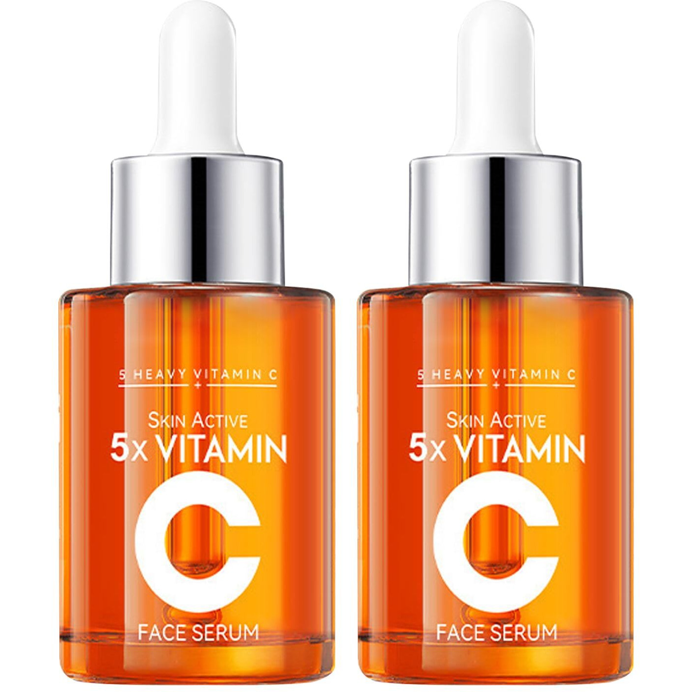 2Pcs Vitamin C Face Serum,Moisturizing Vitamin C Facial Essence,Deep Nourishing Facial Serum Moisturizer For Daily Skin Care,30Ml