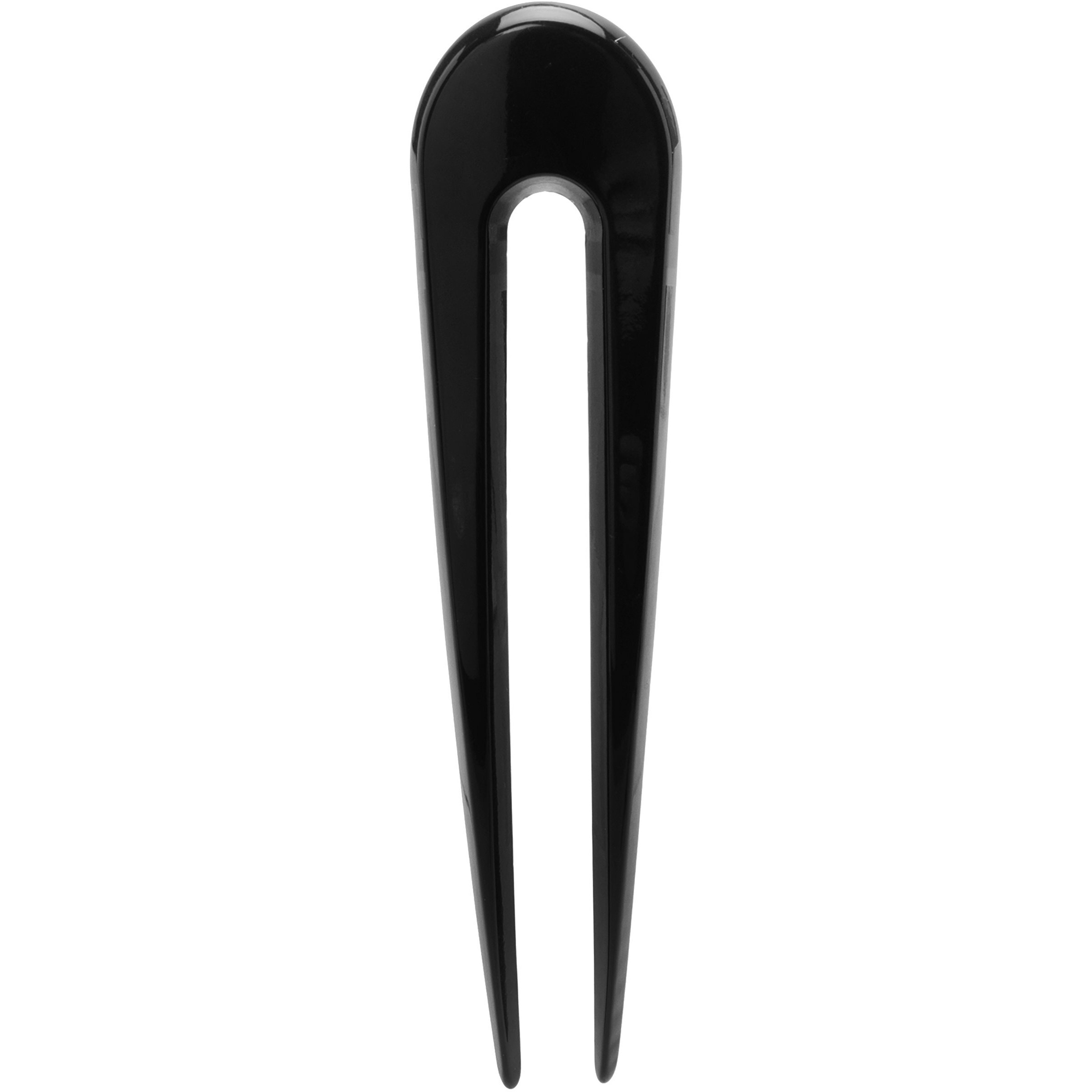 France Luxe Long Tooth Chignon Pin - Black One Size