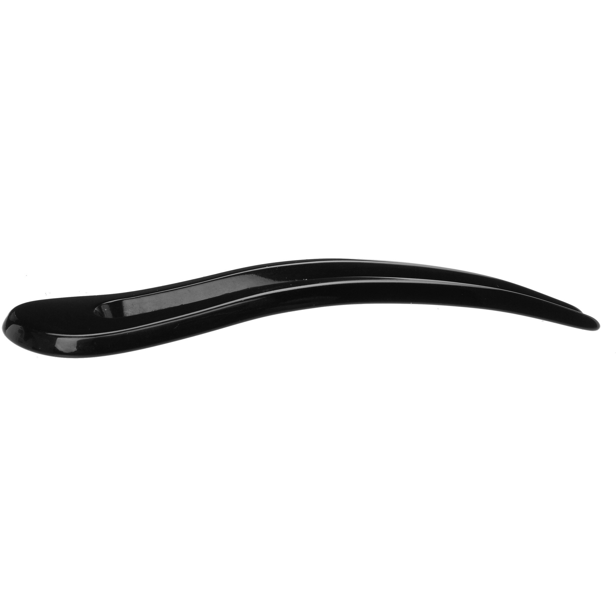 France Luxe Long Tooth Chignon Pin - Black One Size