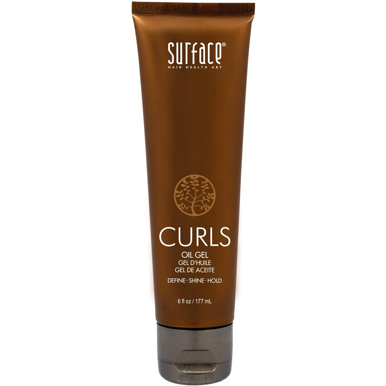 Surface Hair - Curls Oil Gel - Defines, Adds Shine, And Provides Frizz Free Style Longevity - 6 Fl Oz